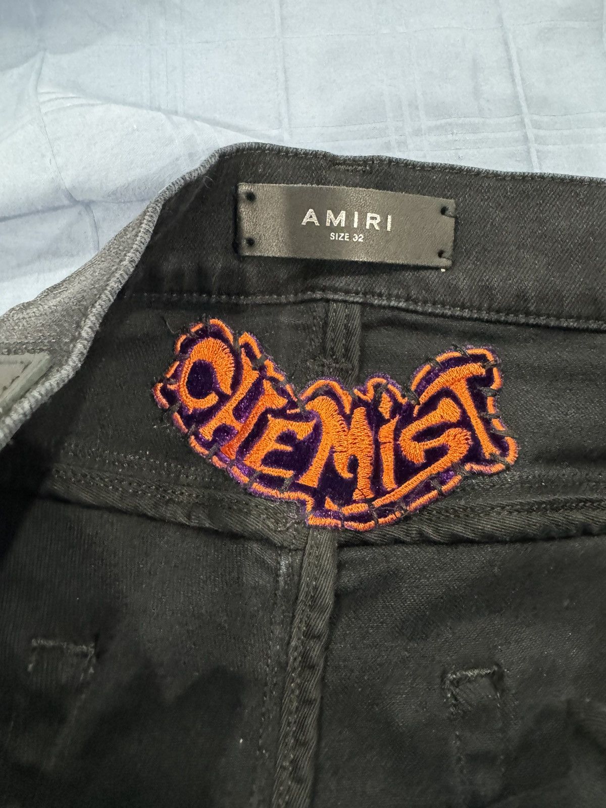 Amiri AMIRI Chemist Leather Stars Jean Orange / Black size 32 Size US 32 / EU 48 - 3 Thumbnail