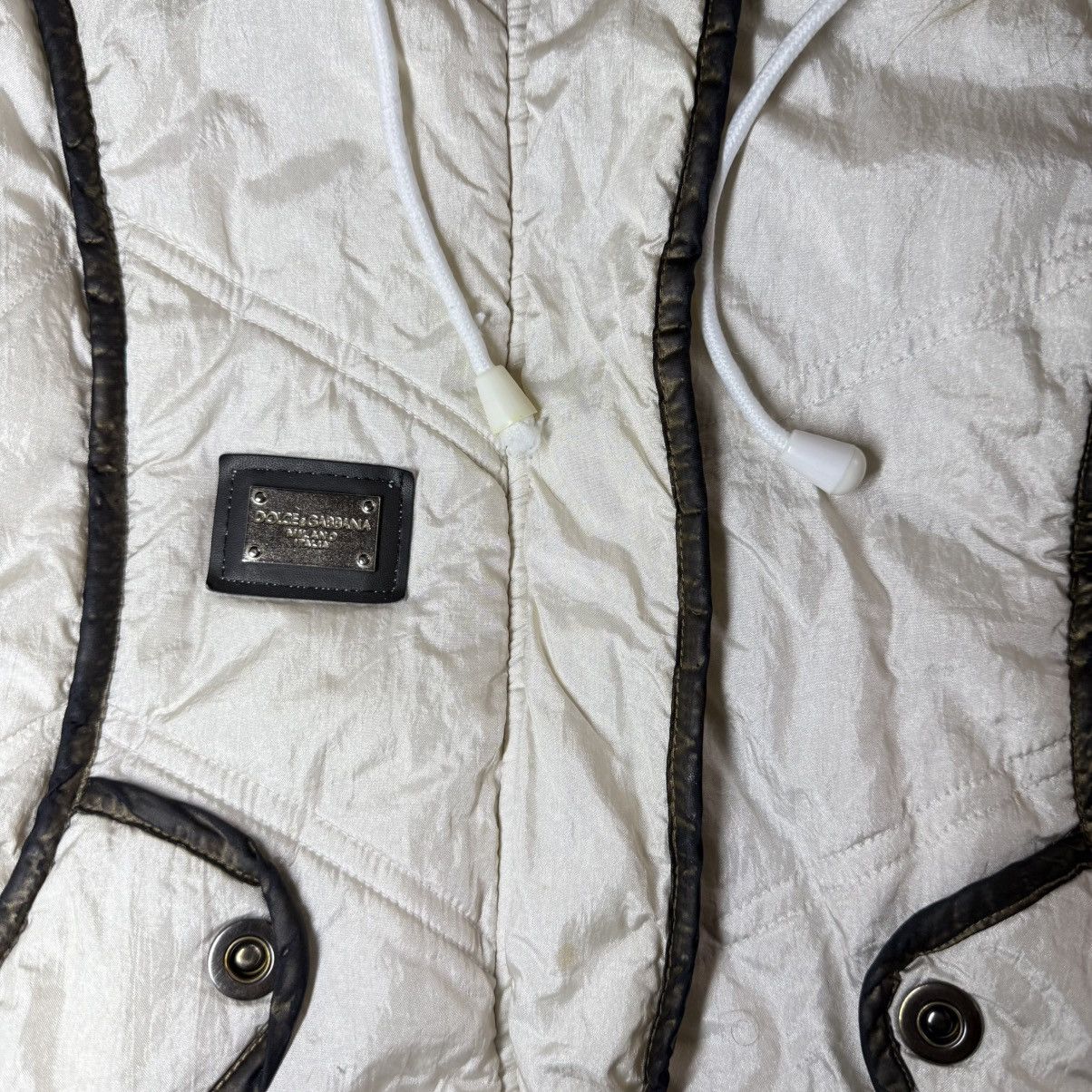 If Six Was Nine Fur Dolce & Gabbana Japanese Style Vest Bomber Jacket 90s Size M / US 6-8 / IT 42-44 - 8 Thumbnail
