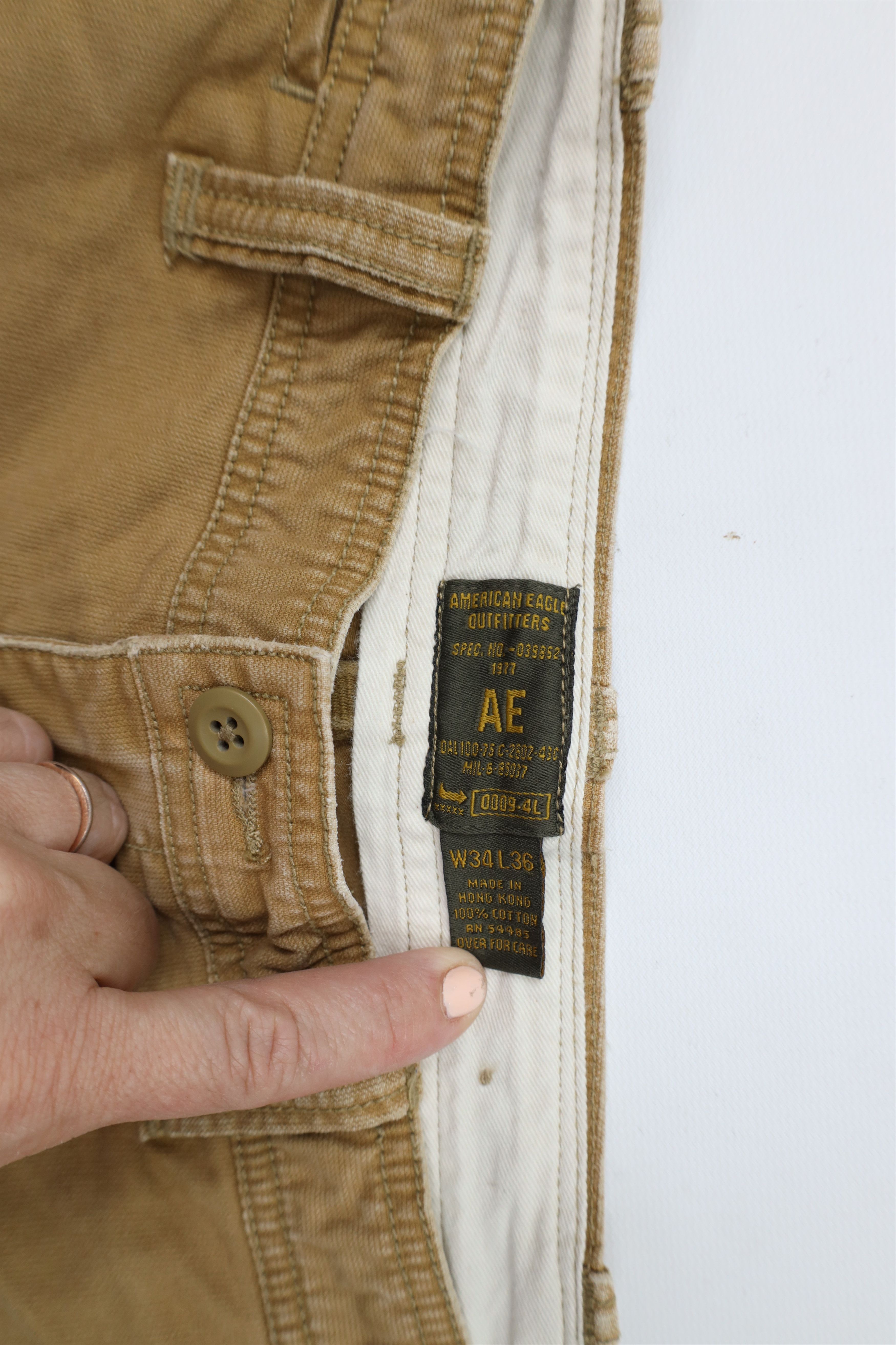 American Eagle Outfitters × Vintage Vintage 90s American Eagle Outfitters Wide Leg Pants Size US 36 / EU 52 - 9 Thumbnail