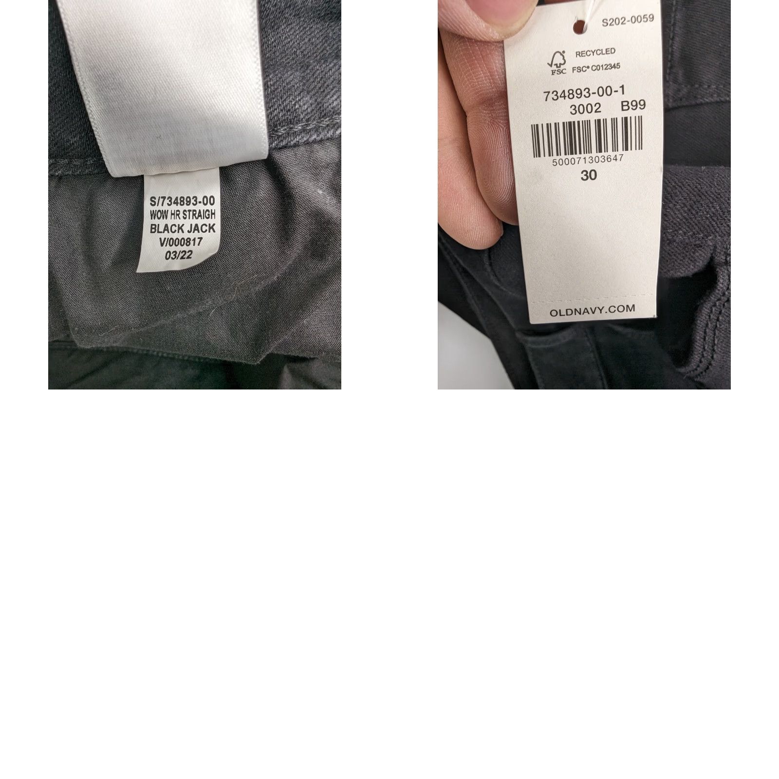 Old Navy Old Navy Jeans Black 30 Women's High Rise Straight Leg Denim 5-Pocket Regular Size 30 Stretch Size 30" / US 8 / IT 44 - 9 Thumbnail