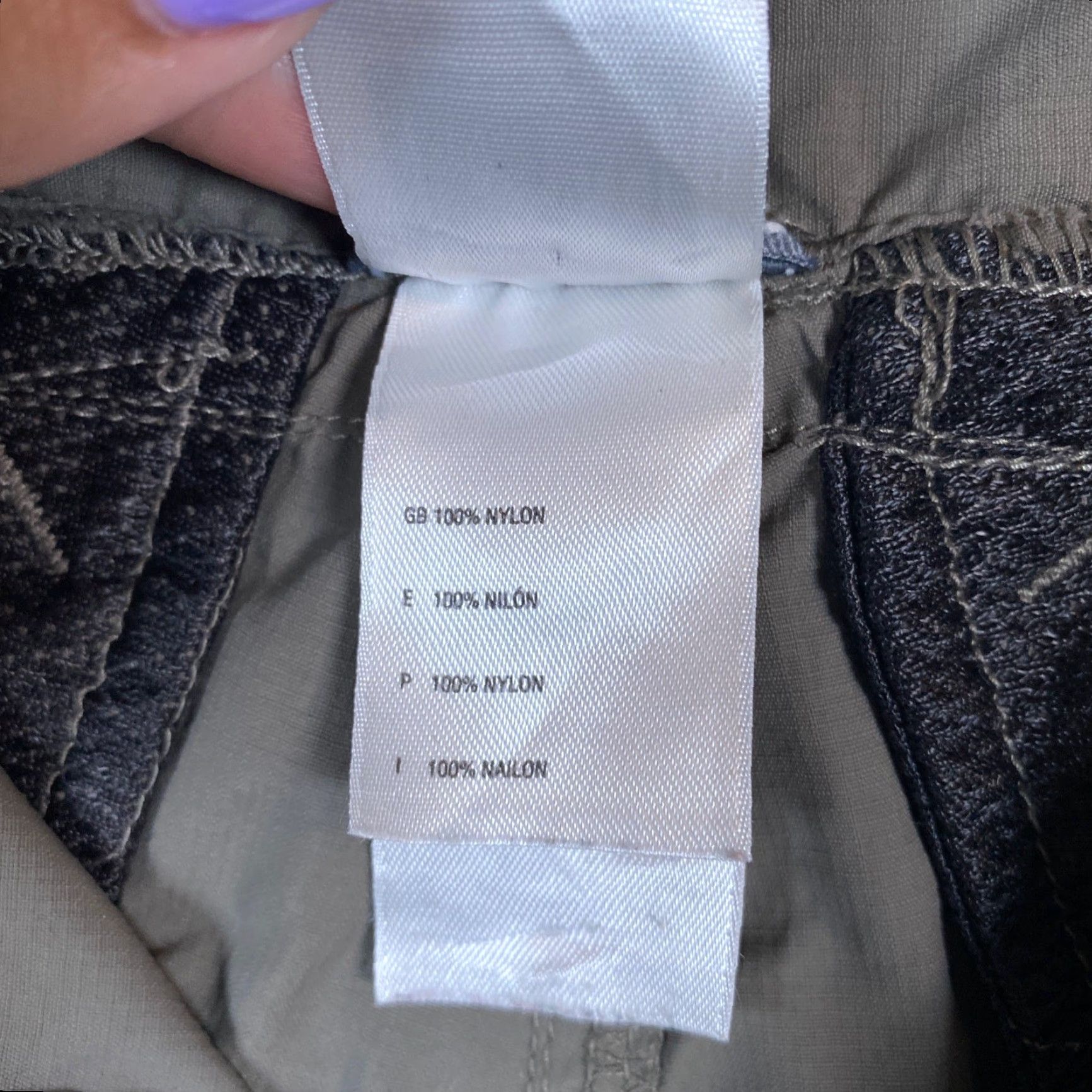 The North Face The North Face Womens Pants Capri Gray Green Below the Knee Nylon 8 Straight Activewear Pockets Size 24" / US 00 / IT 34 - 7 Thumbnail