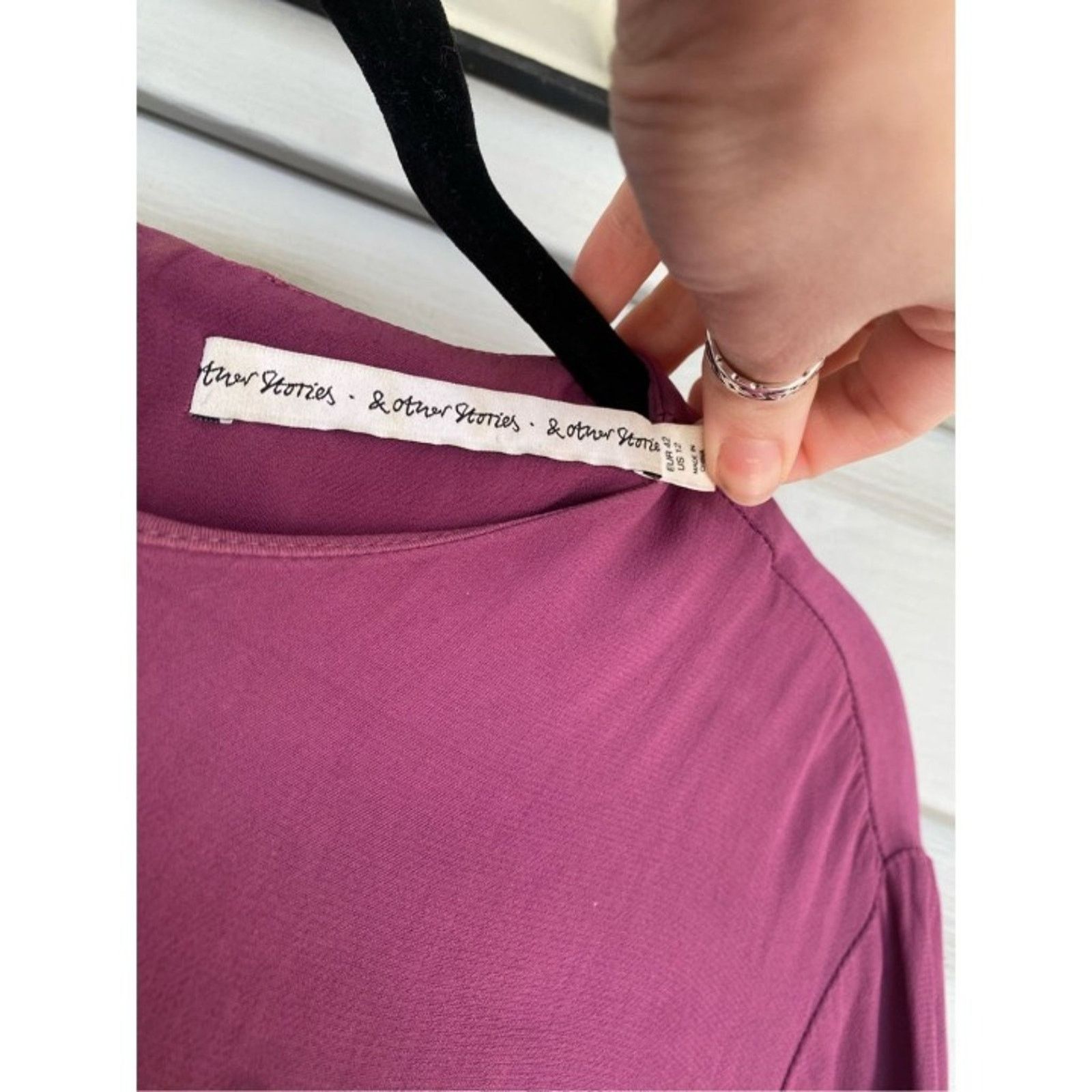 & Other Stories & Other Stories Purple Pink Dress, Viscose Shift 12, MP $199 Size XL / US 12-14 / IT 48-50 - 2 Thumbnail