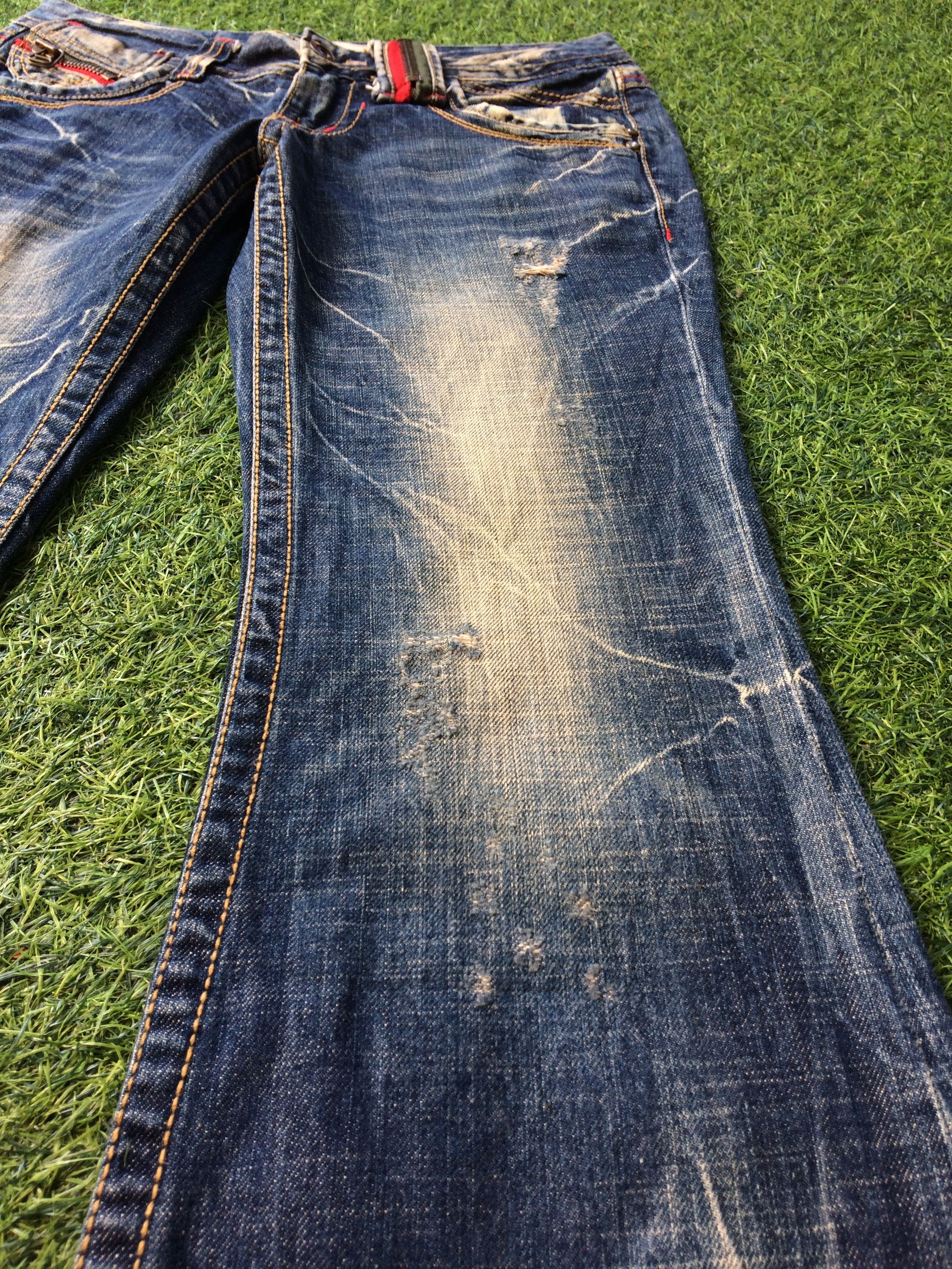 Japanese Brand × Jean Japanese Distressed Flare Jeans #D-640 Size 27" / US 4 / IT 40 - 7 Thumbnail