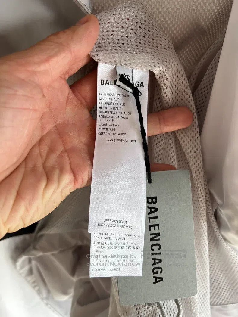 Balenciaga Balenciaga Gray White Sports Jacket Size US XXS / EU 40 - 4 Thumbnail