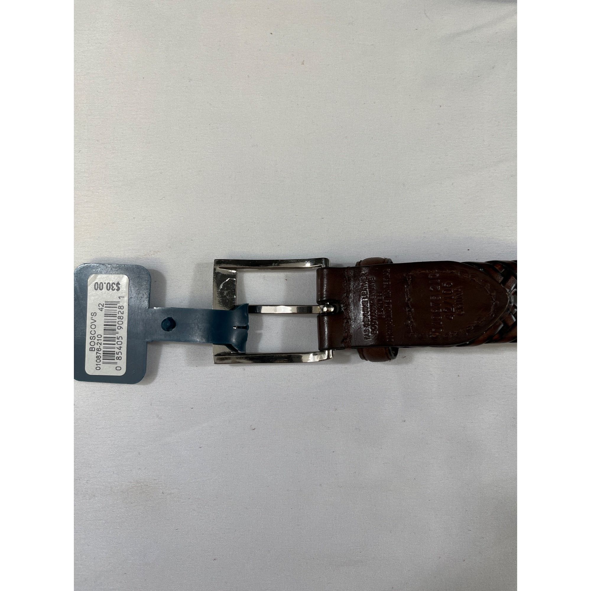 Other Rolfs Men's Brown Genuine Leather Belt Size 42 SKU 6290 Size 42 - 4 Thumbnail