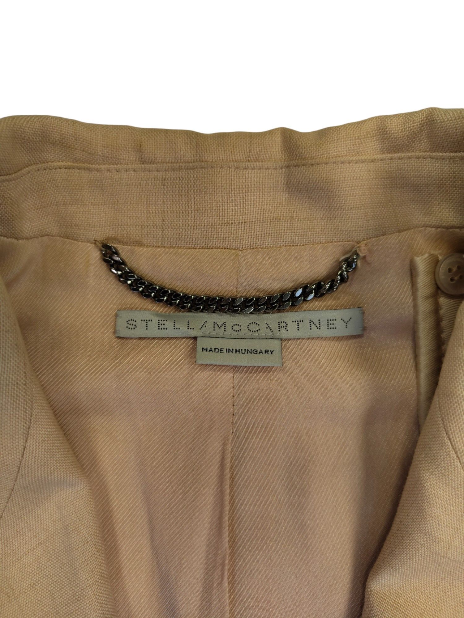 Stella McCartney Salmon Pink 2 Button Single Breasted Blazer Size XS / US 0-2 / IT 36-38 - 5 Thumbnail