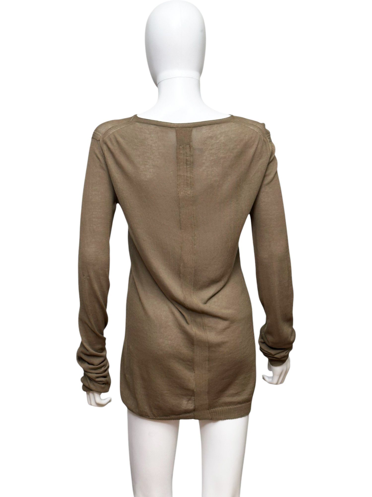 Rick Owens SS2013 Beige Semitransparent Sweater Size US S / EU 44-46 / 1 - 3 Thumbnail