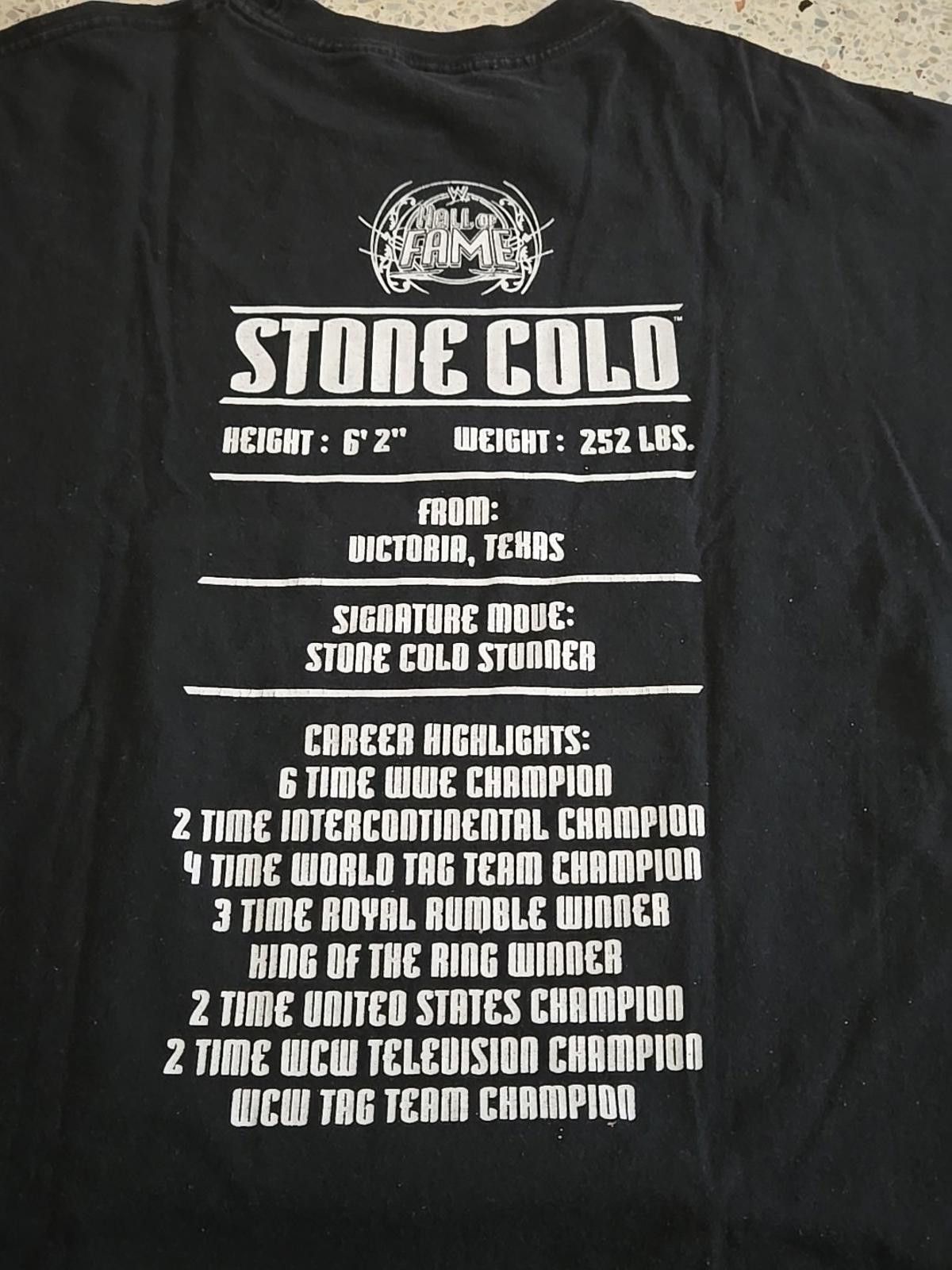 WWE WWE Steve Austin Hall of Fame Induction 2009 T-Shirt Size US L / EU 52-54 / 3 - 7 Thumbnail