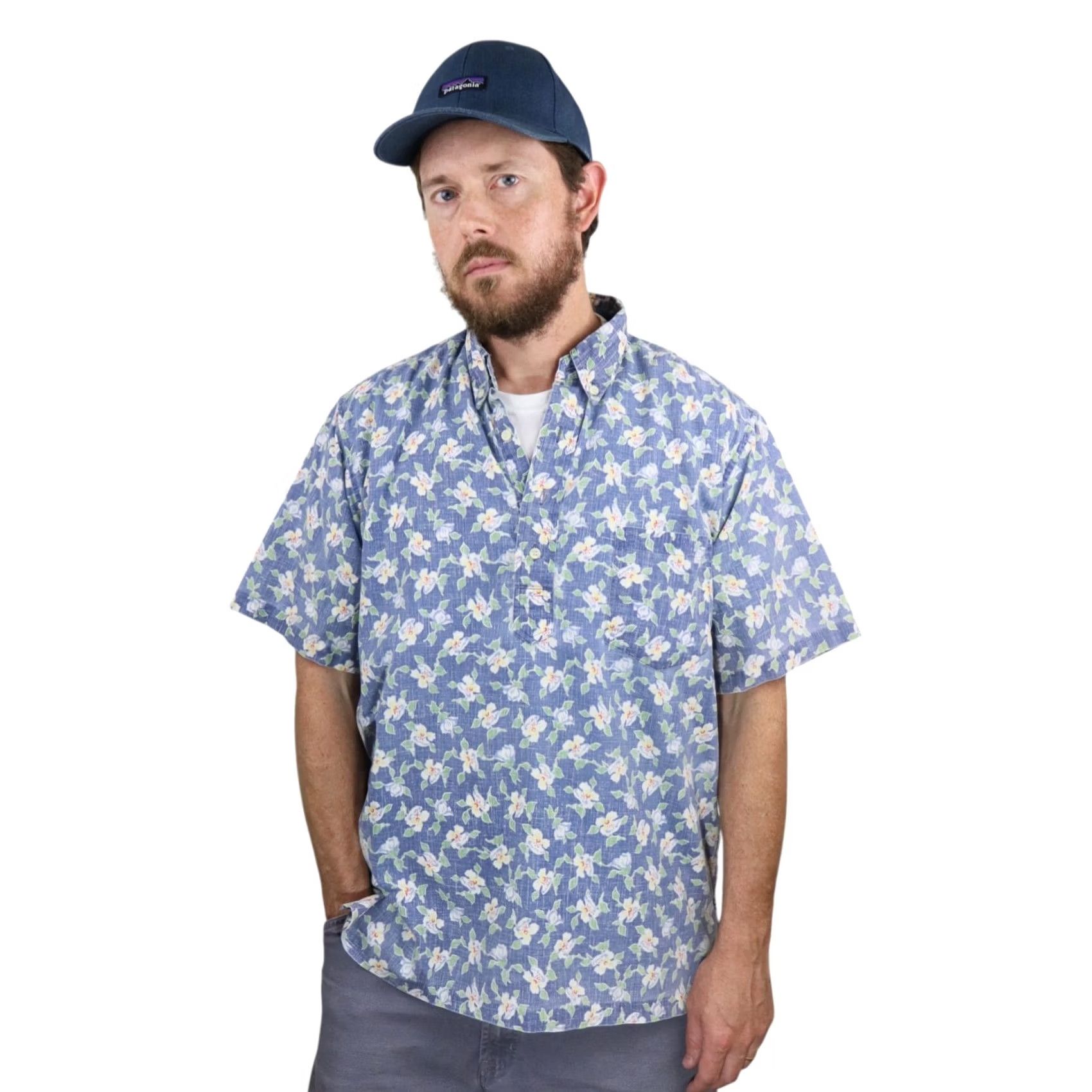 Reyn Spooner VINTAGE Reyn Spooner Hawaiian Shirt Mens L Blue Green Aloha Popover Made in Hawaii Size US L / EU 52-54 / 3 - 2 Thumbnail
