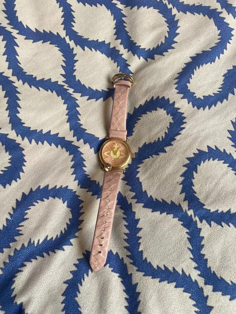 Vivienne Westwood Vivienne Westwood Pink Saturn Watch Size ONE SIZE - 1 Thumbnail