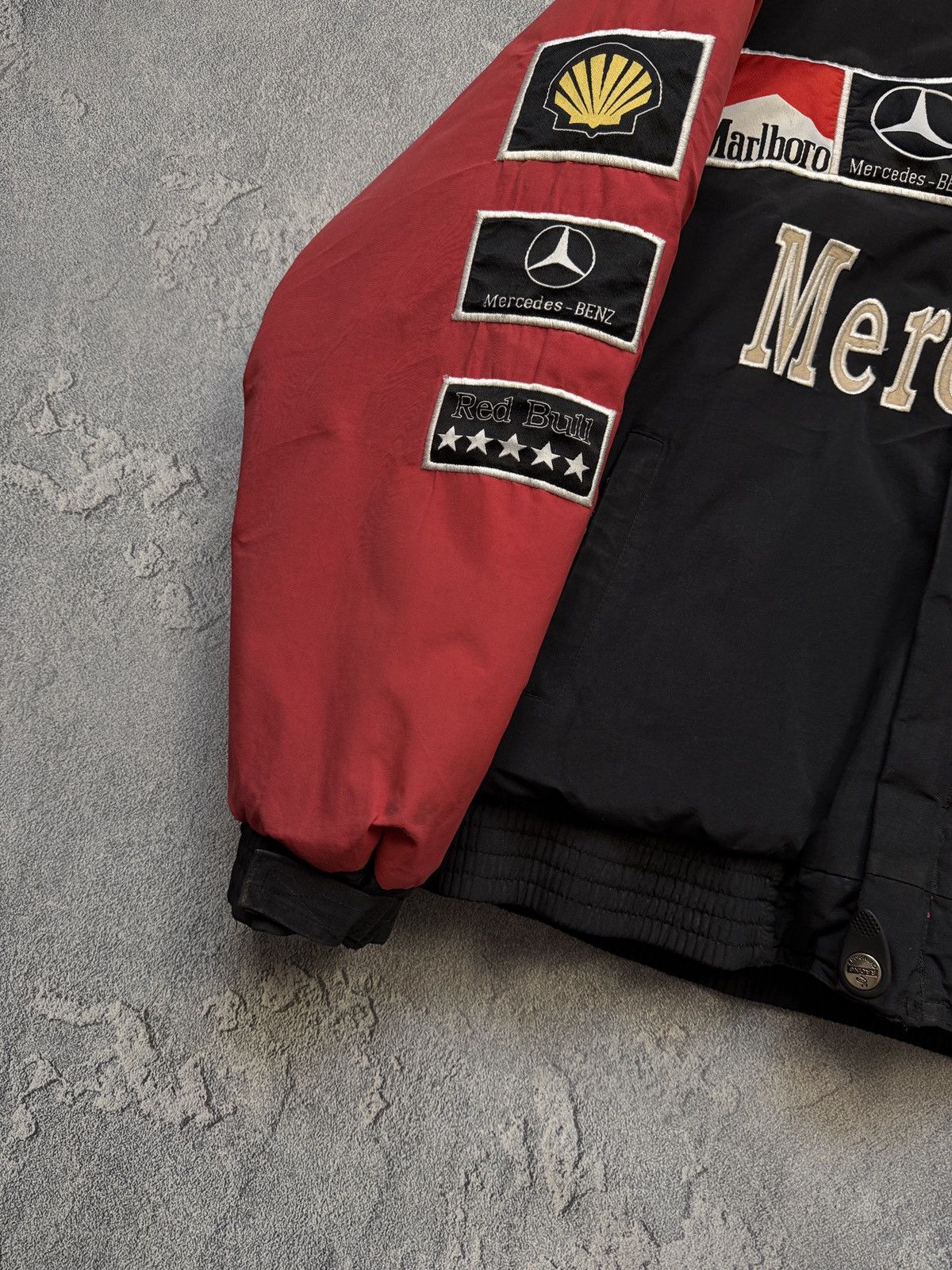 Marlboro 🟤 Crazy Mercedes Marlboro Racing Vintage Jacket🟤 Size US M / EU 48-50 / 2 - 3 Thumbnail