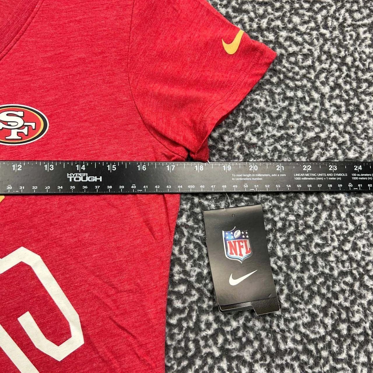 Nike San Francisco 49ers Shirt Women NFL Short Sleeve V-Neck M Size M / US 6-8 / IT 42-44 - 3 Thumbnail