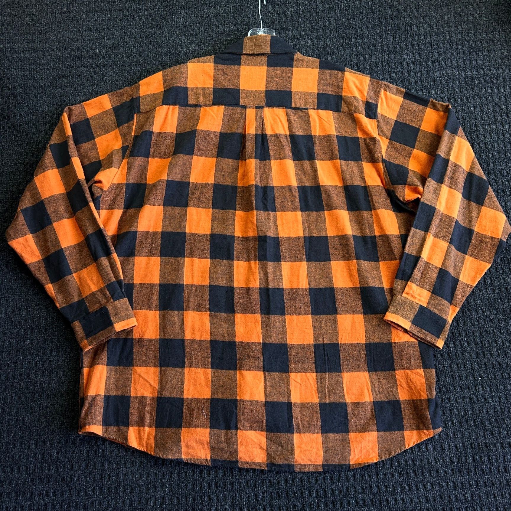 Vintage VINTAGE Cambridge Classics Flannel Shirt Button Down Orange Buffalo Plaid 2XL Men Shirt Size US XXL / EU 58 / 5 - 4 Thumbnail