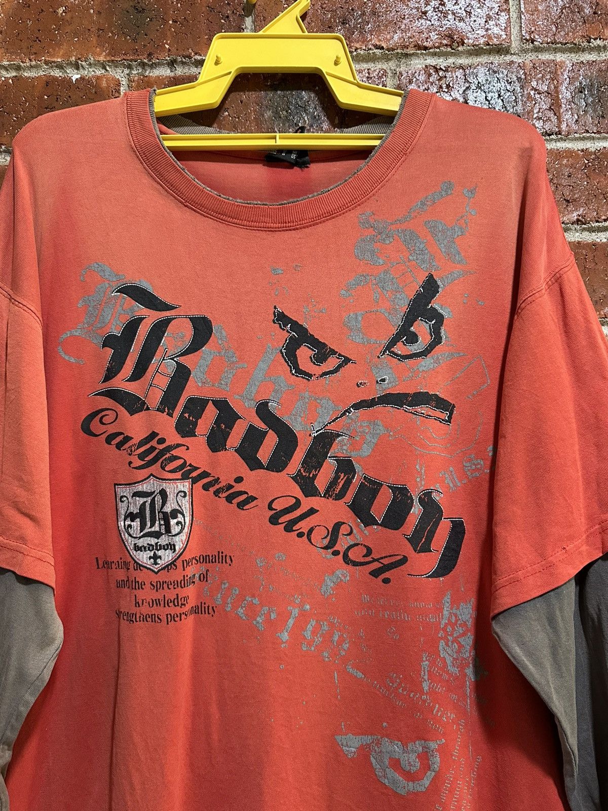 Vintage Thrashed Vintage Grunge BadBoy Long Sleeve Tee Size US L / EU 52-54 / 3 - 2 Thumbnail