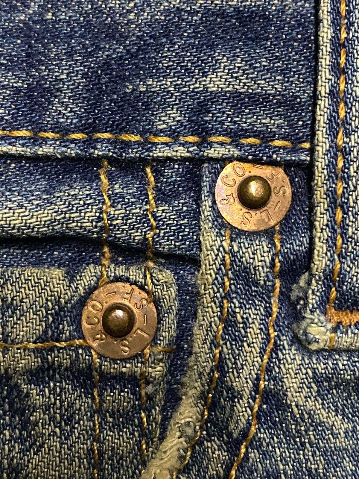 Levi's Vintage Levis 501 Mud Wash Distressed Loose Jeans Size US 30 / EU 46 - 13 Thumbnail