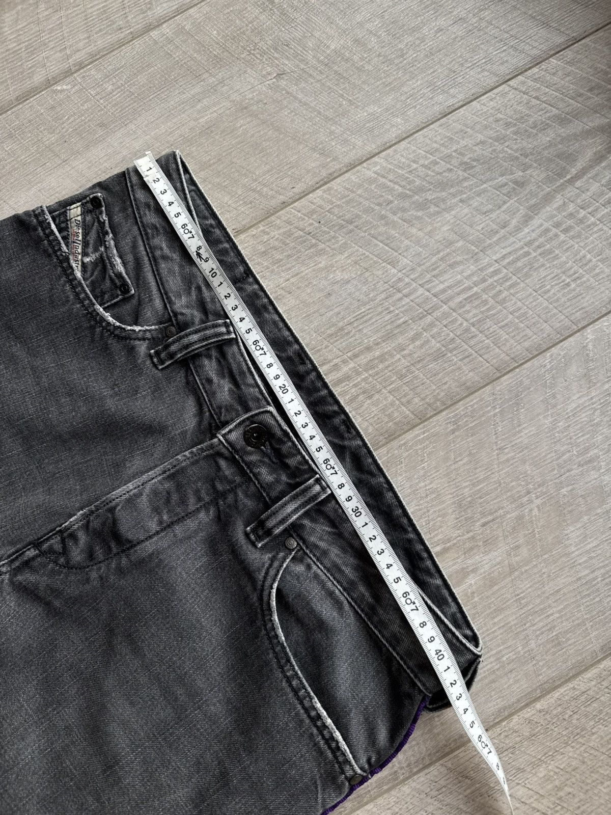 Diesel Diesel Biker Paint Drip Slim Fit Distressed Jeans Denim Size US 31 - 10 Thumbnail