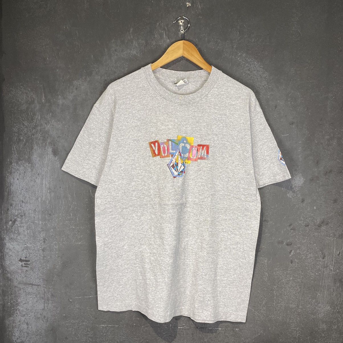Shorty's Skateboards × Vintage × Volcom Rare Late 90s Volcom Skateboard Crayon Tee Size US L / EU 52-54 / 3 - 1 Thumbnail