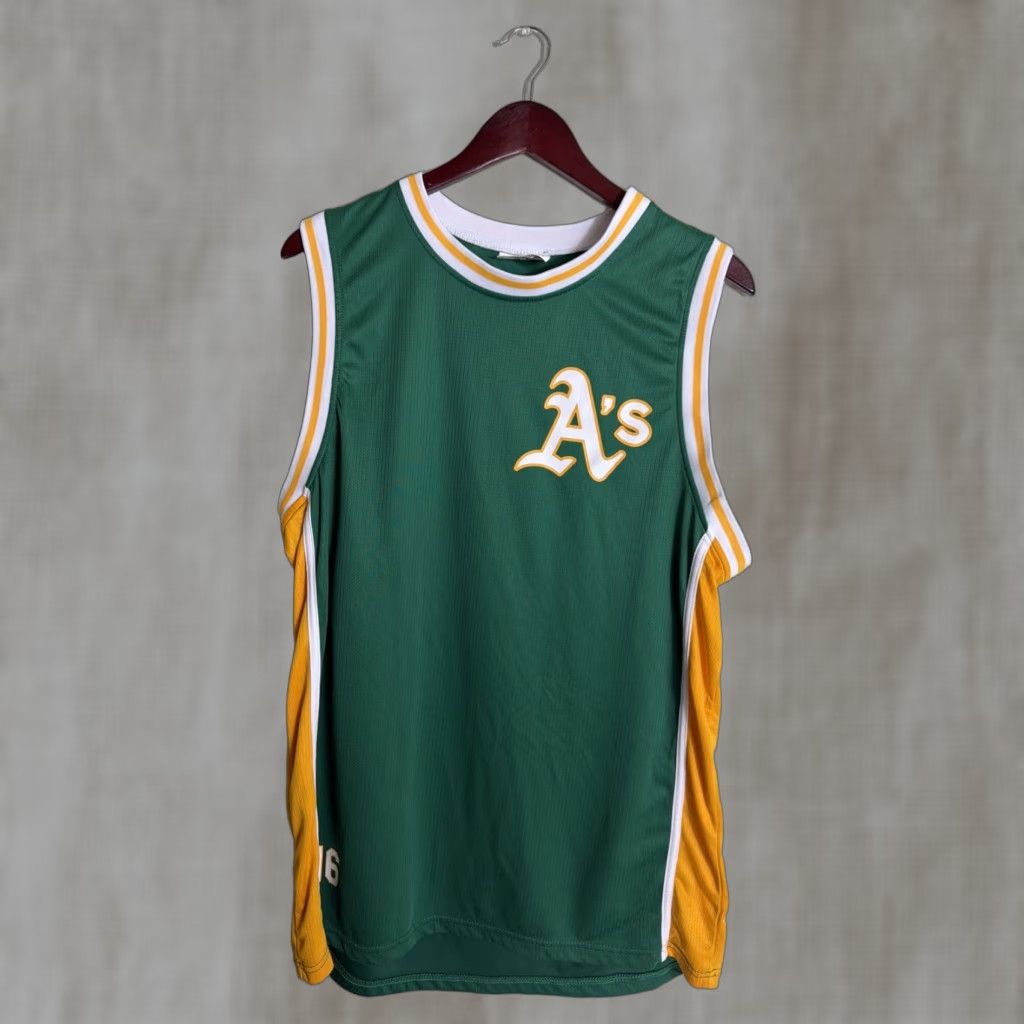 Vintage VINTAGE Sacramento A’s Adult XXL Tank Top Green Yellow Red Hawk Promo Fits Like Mens L Size US XXL / EU 58 / 5 - 1 Thumbnail