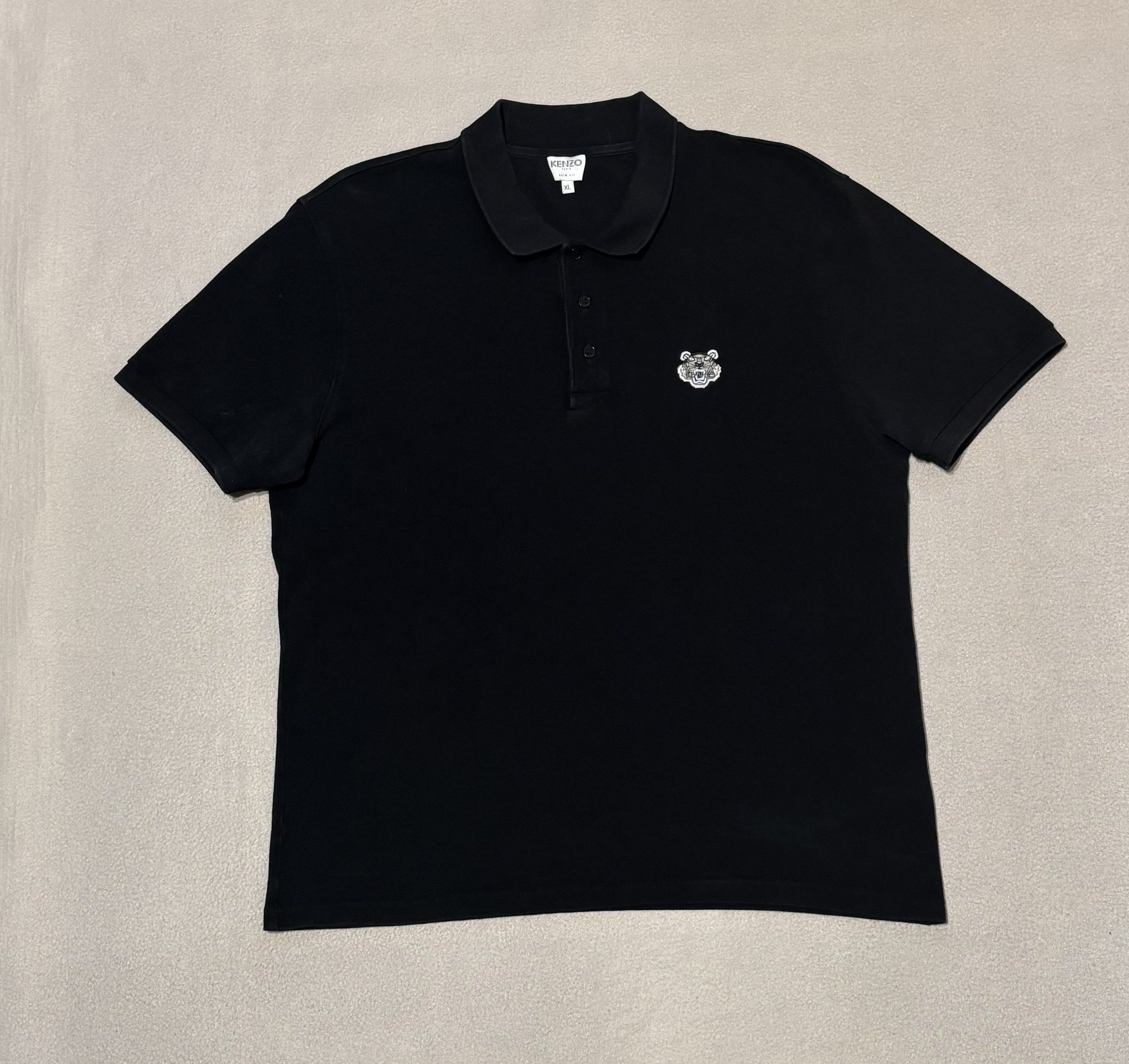 Kenzo Kenzo Happy Tiger Black Polo Size. XL Size US XL / EU 56 / 4 - 5 Thumbnail