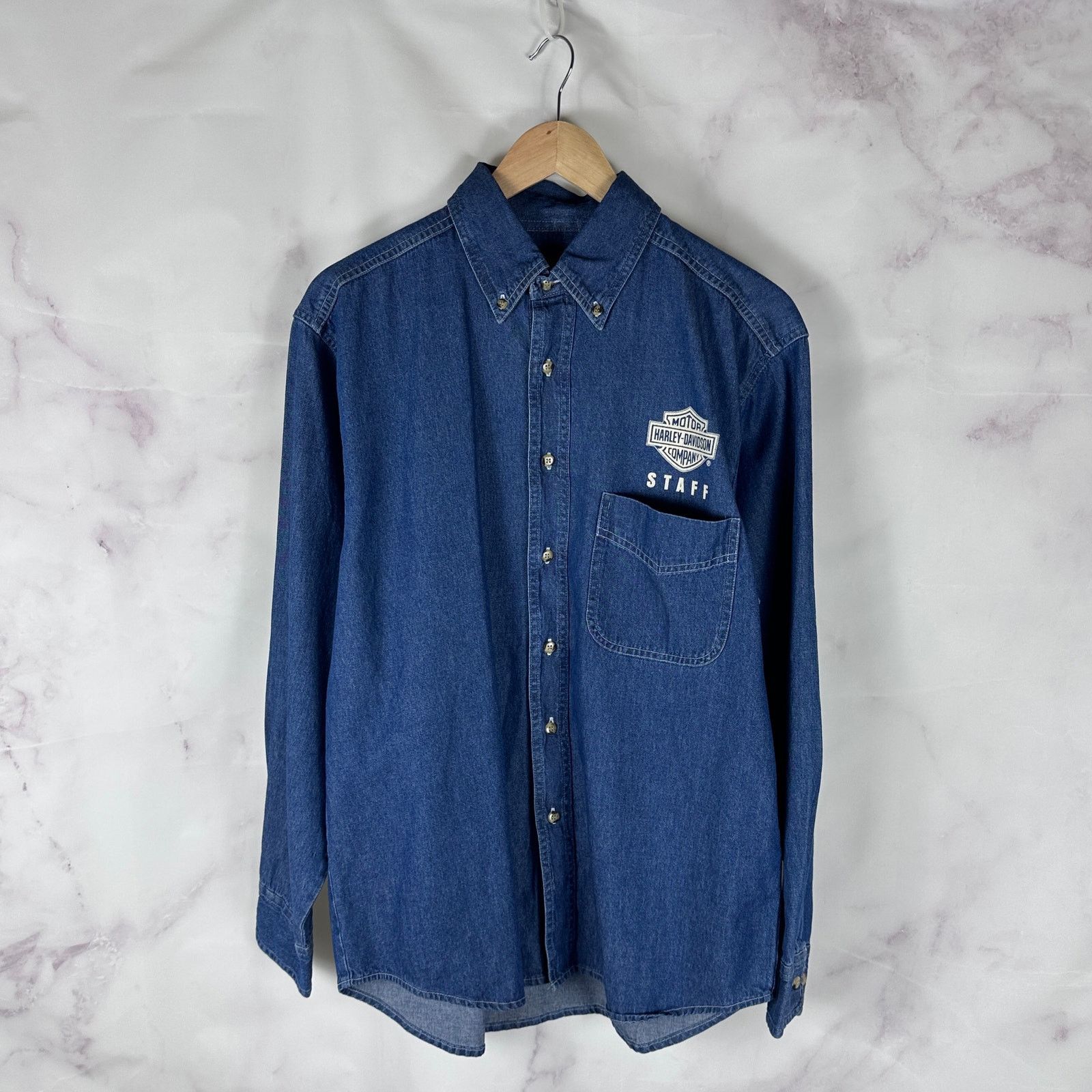 Harley Davidson Wild West Rally Staff Button-Up Shirt Size US M / EU 48-50 / 2 - 1 Thumbnail
