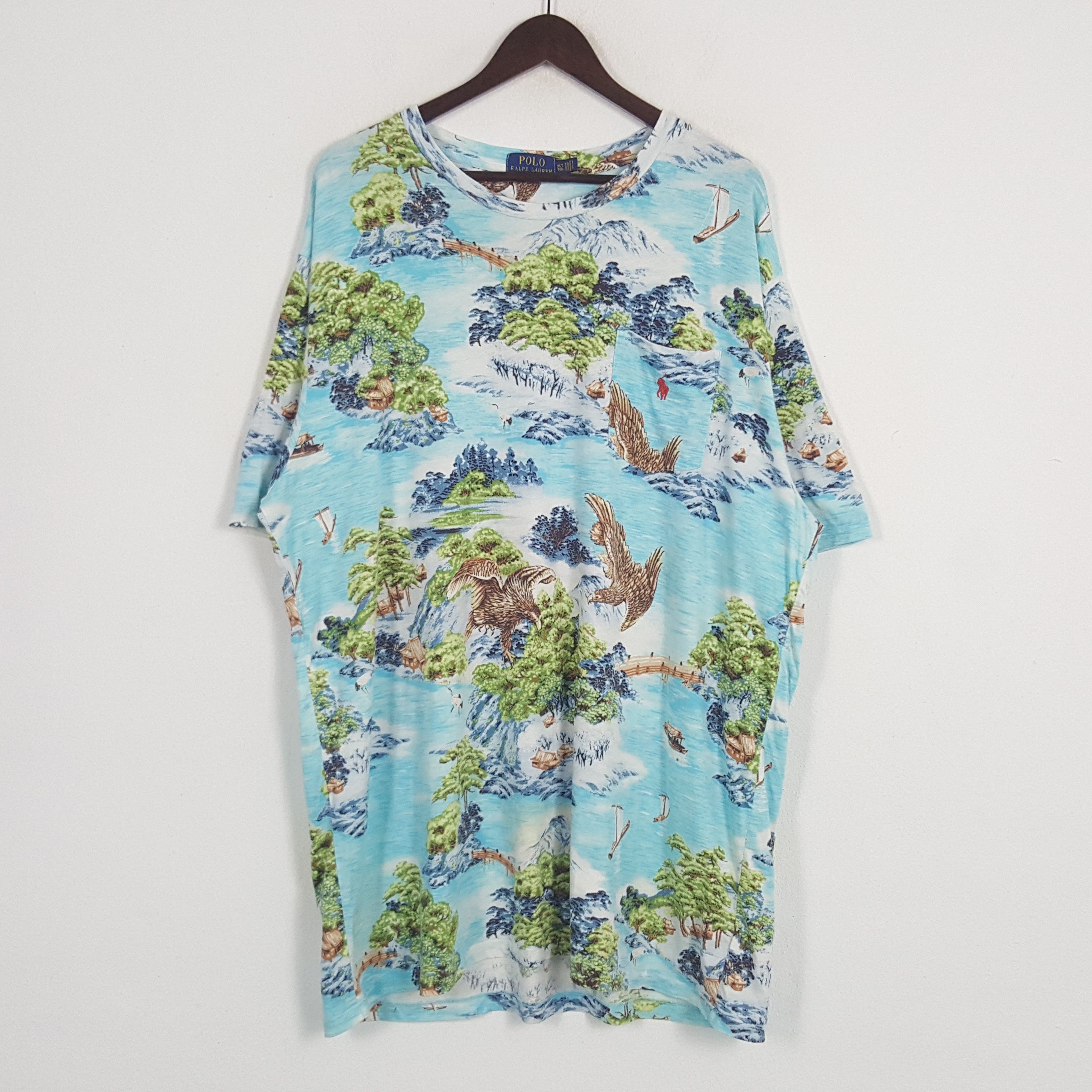 Polo Ralph Lauren × Vintage Vintage Polo Ralph Lauren Full Print Tshirt Size US XXL / EU 58 / 5 - 1 Thumbnail