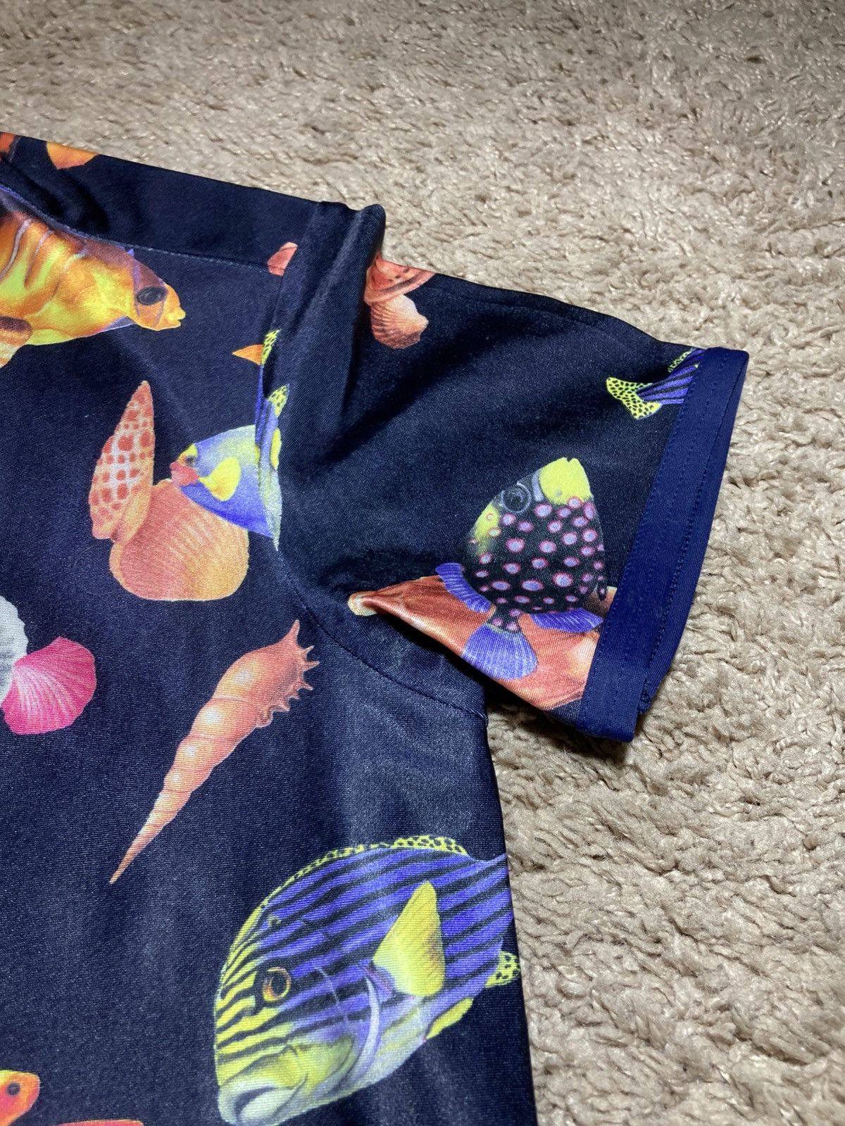 Dexter Wong SS99 Dexter Wong Fish Print Button Up Rave 90s 1999 UK Size US S / EU 44-46 / 1 - 4 Thumbnail