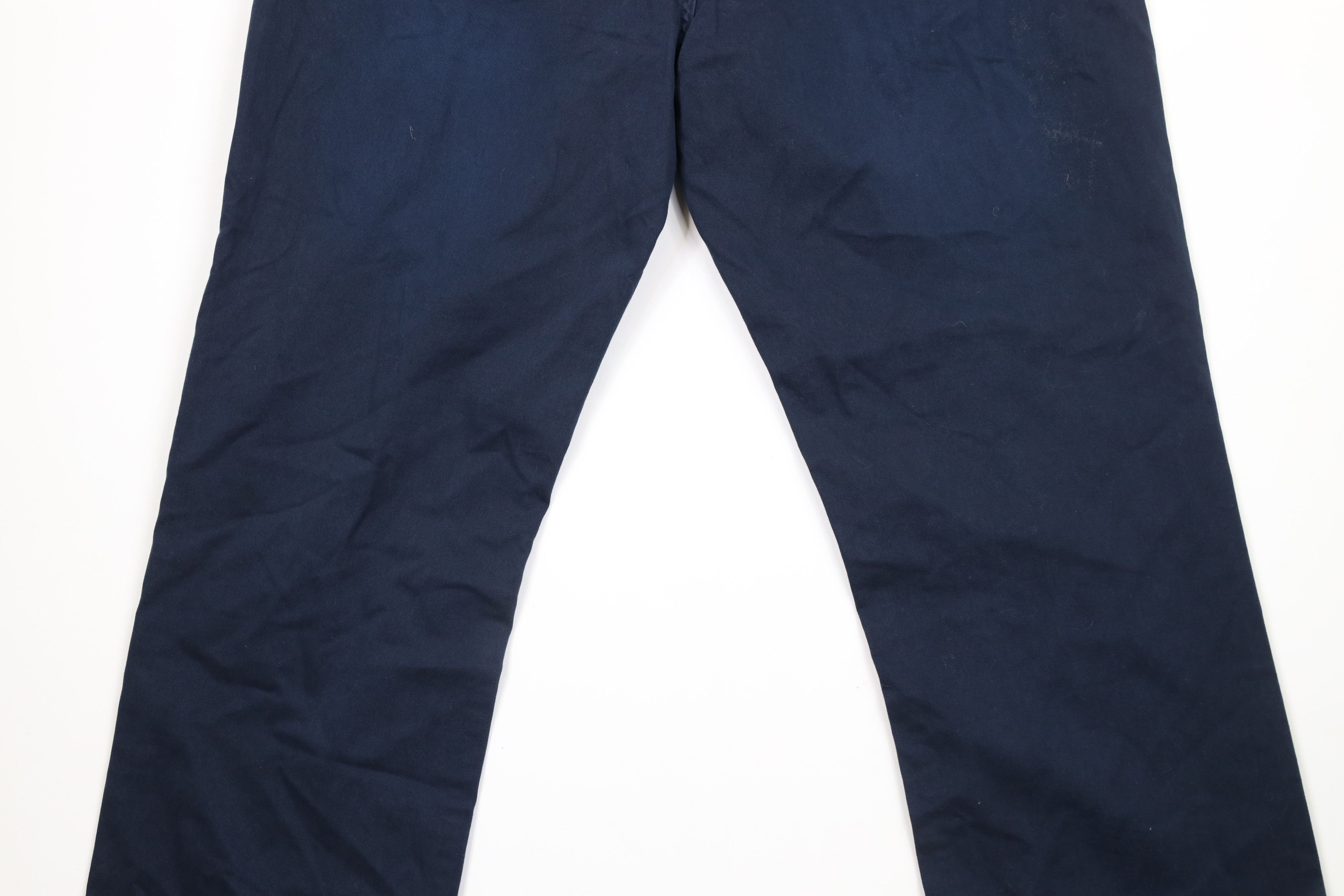 Ralph Lauren × Vintage Vintage Ralph Lauren Straight Leg Cotton Twill Pants Blue Size US 38 / EU 54 - 10 Thumbnail
