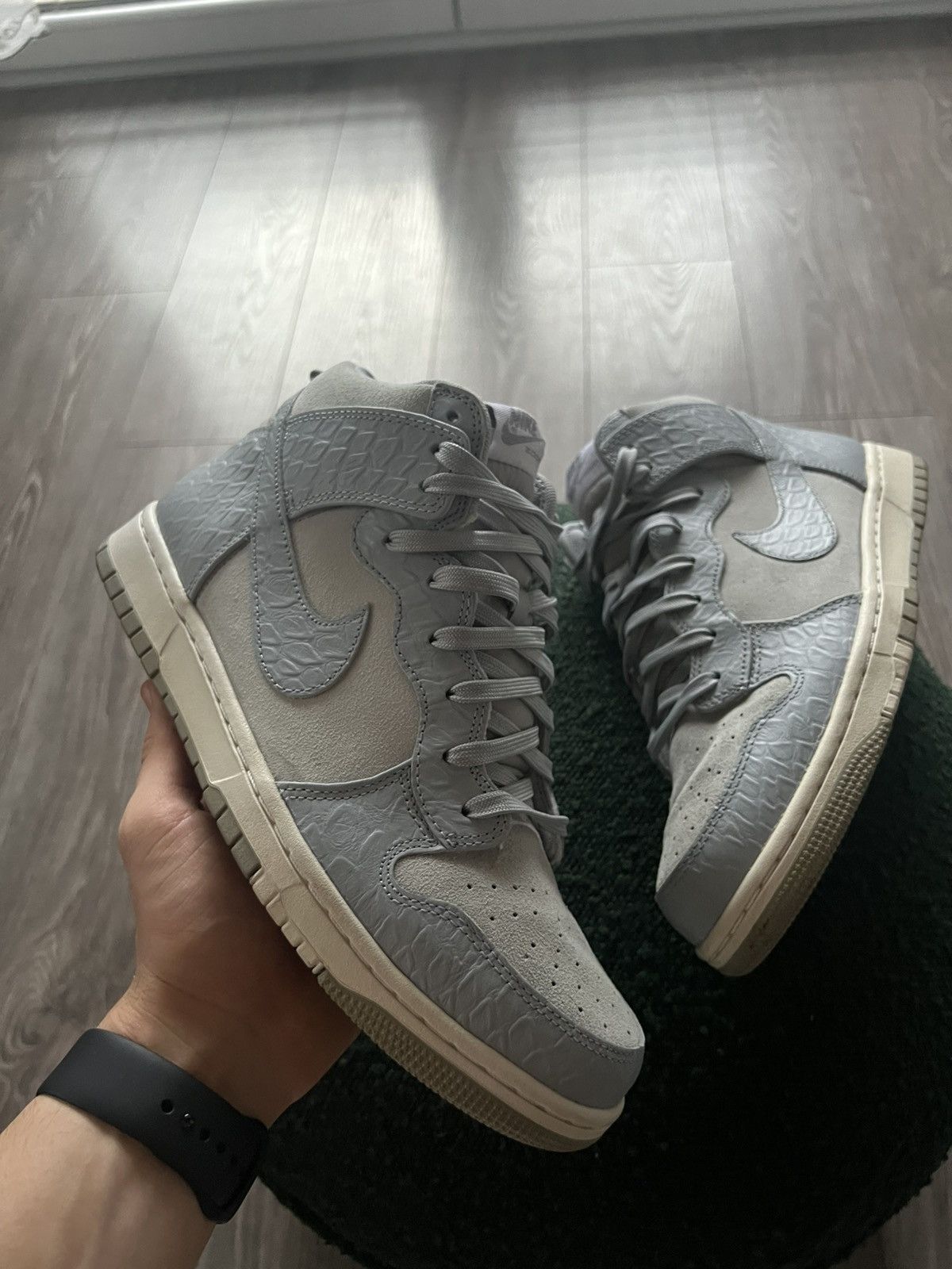 Japanese Brand × Nike ‼️Nike Dunk High CMFT Premium Zoom Python Grey Pattern Shoes‼️ Size US 9.5 / EU 42-43 - 18 Thumbnail