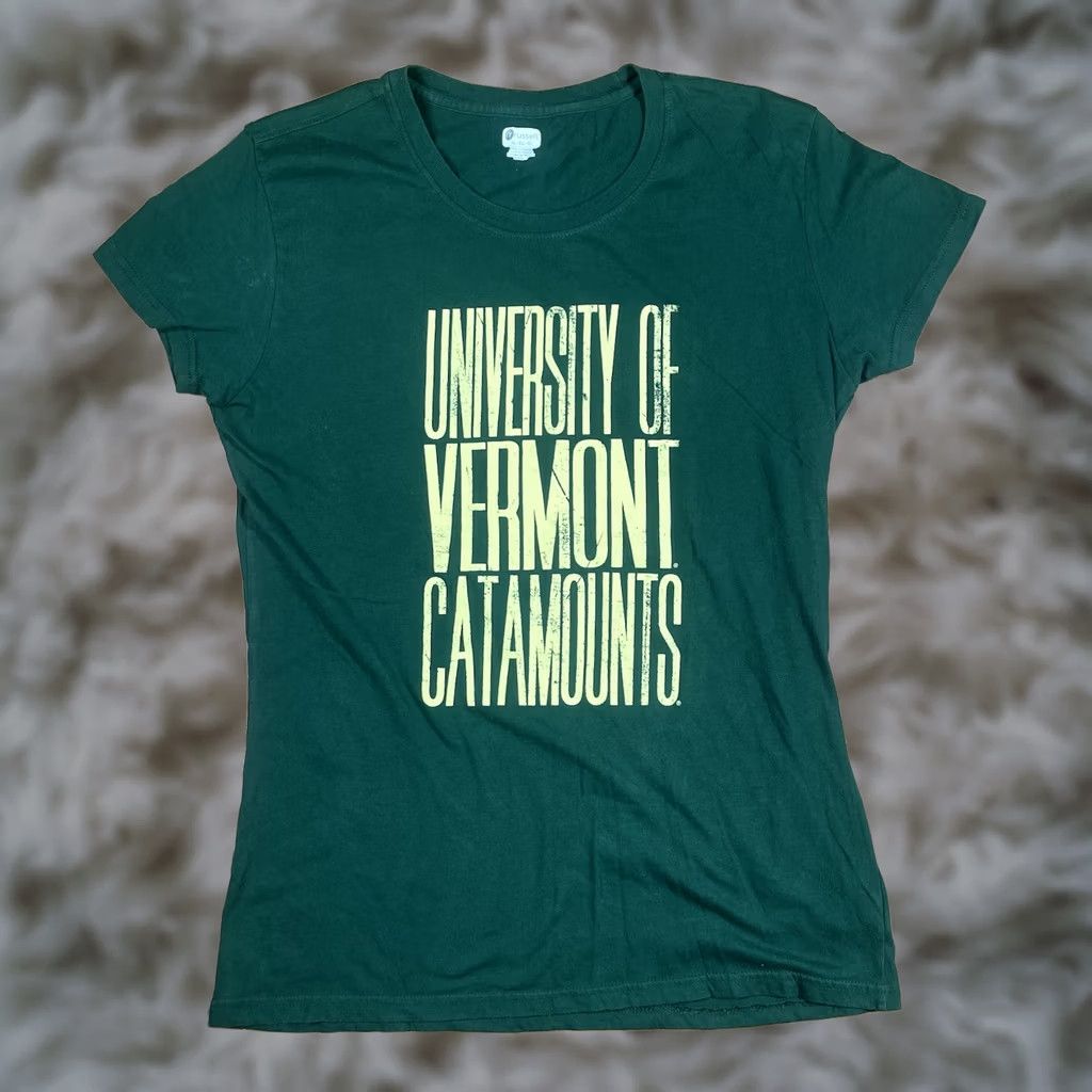 Vintage Russel University Of Vermont Catamounts Printed T-Shirt Women XL Extra Large Size XL / US 12-14 / IT 48-50 - 1 Thumbnail
