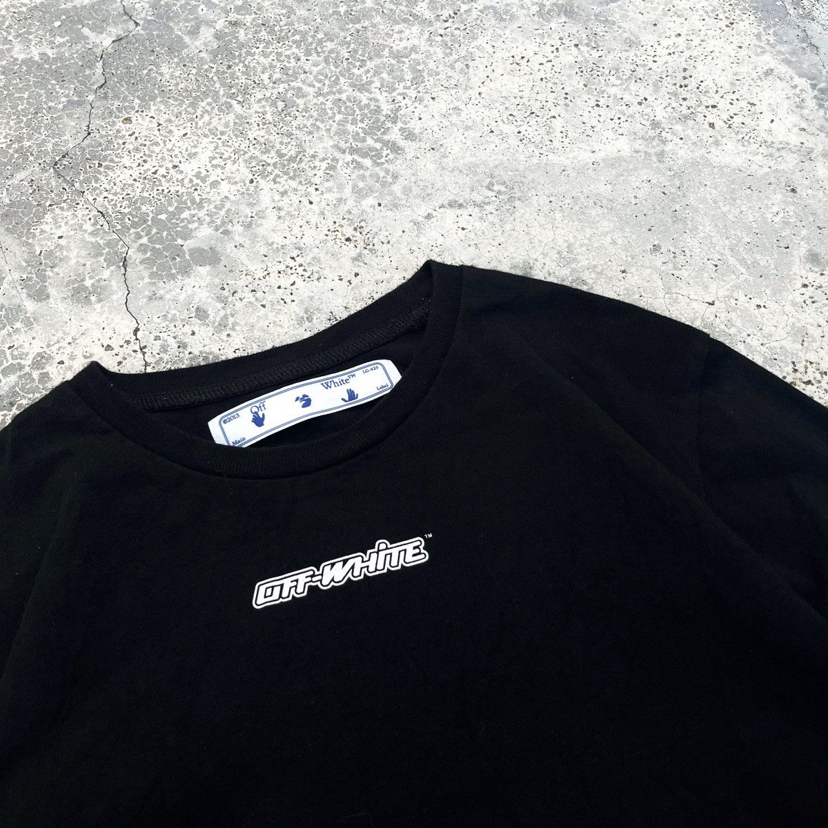 Off-White Off White Virgil Abloh Pink Marker Cross Design Longsleeve Size US S / EU 44-46 / 1 - 4 Thumbnail