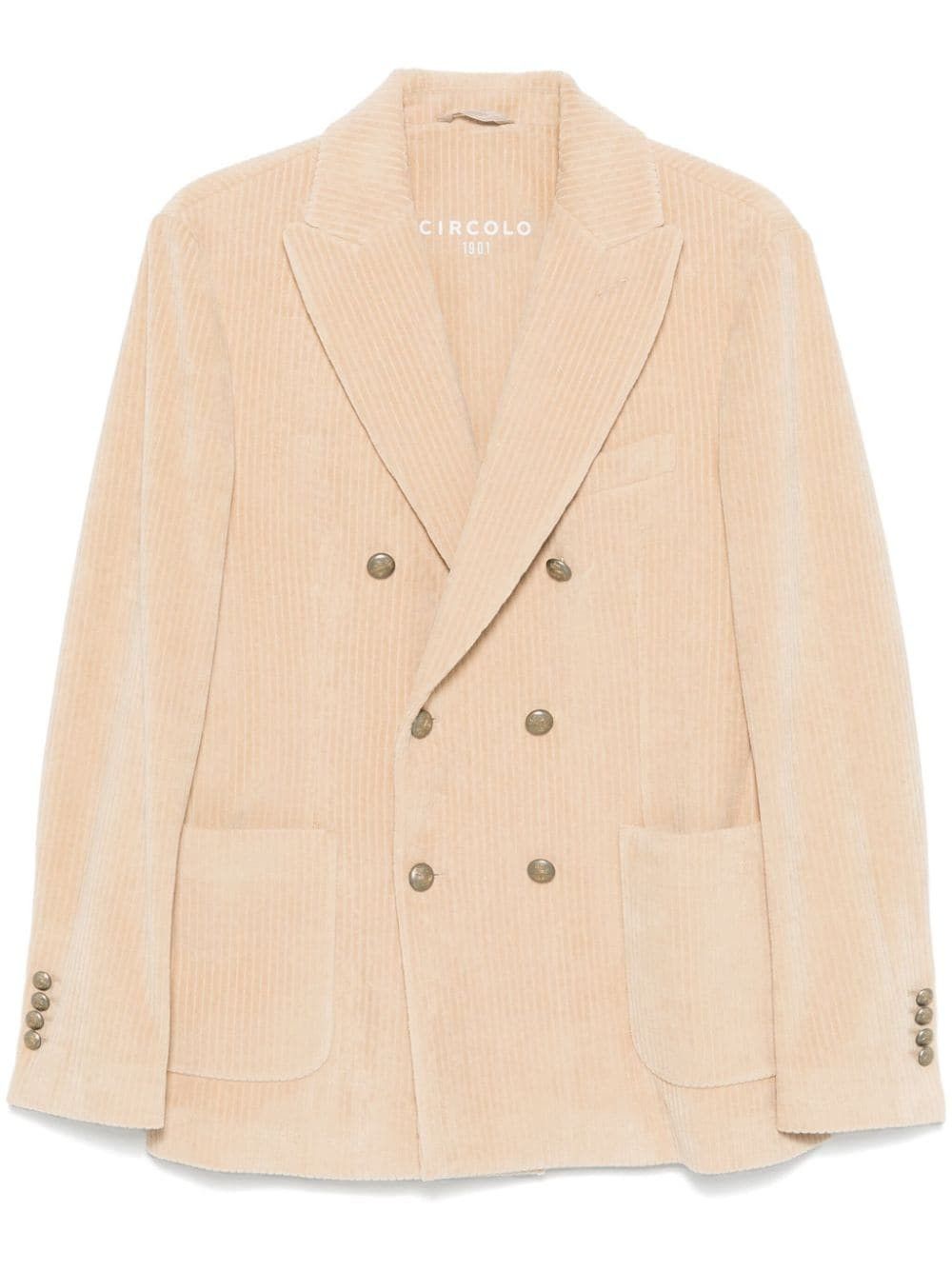 Circolo 1901 CORDUROY DOUBLE-BREASTED JACKET Size US S / EU 44-46 / 1 - 1 Thumbnail
