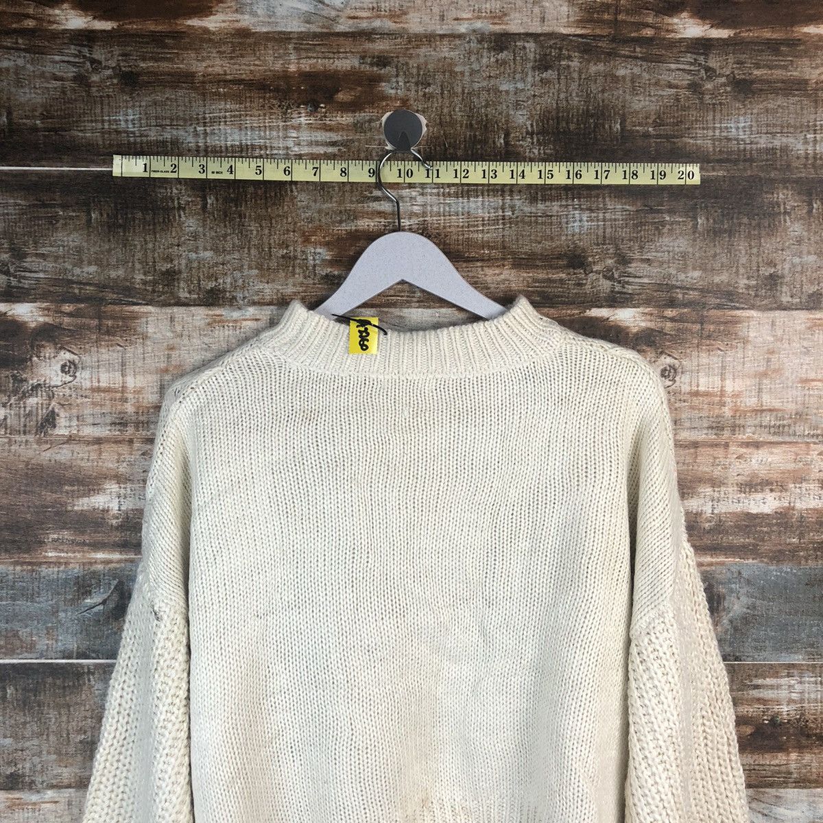 Homespun Knitwear × Japanese Brand Earth Music & Econology White Knitwear #A2260 Size M / US 6-8 / IT 42-44 - 12 Thumbnail
