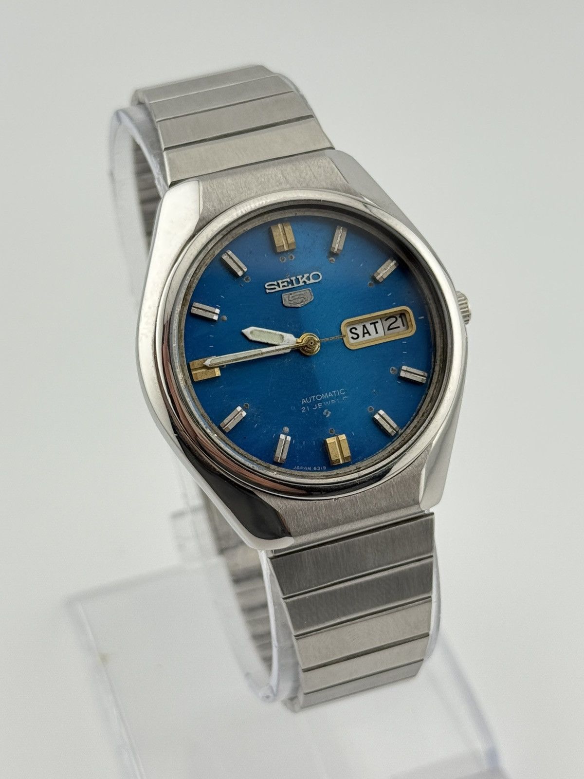 Seiko Seiko 6309 Auto Blue Dial 36mm Vintage Men’s Watch Size 36 - 2 Thumbnail