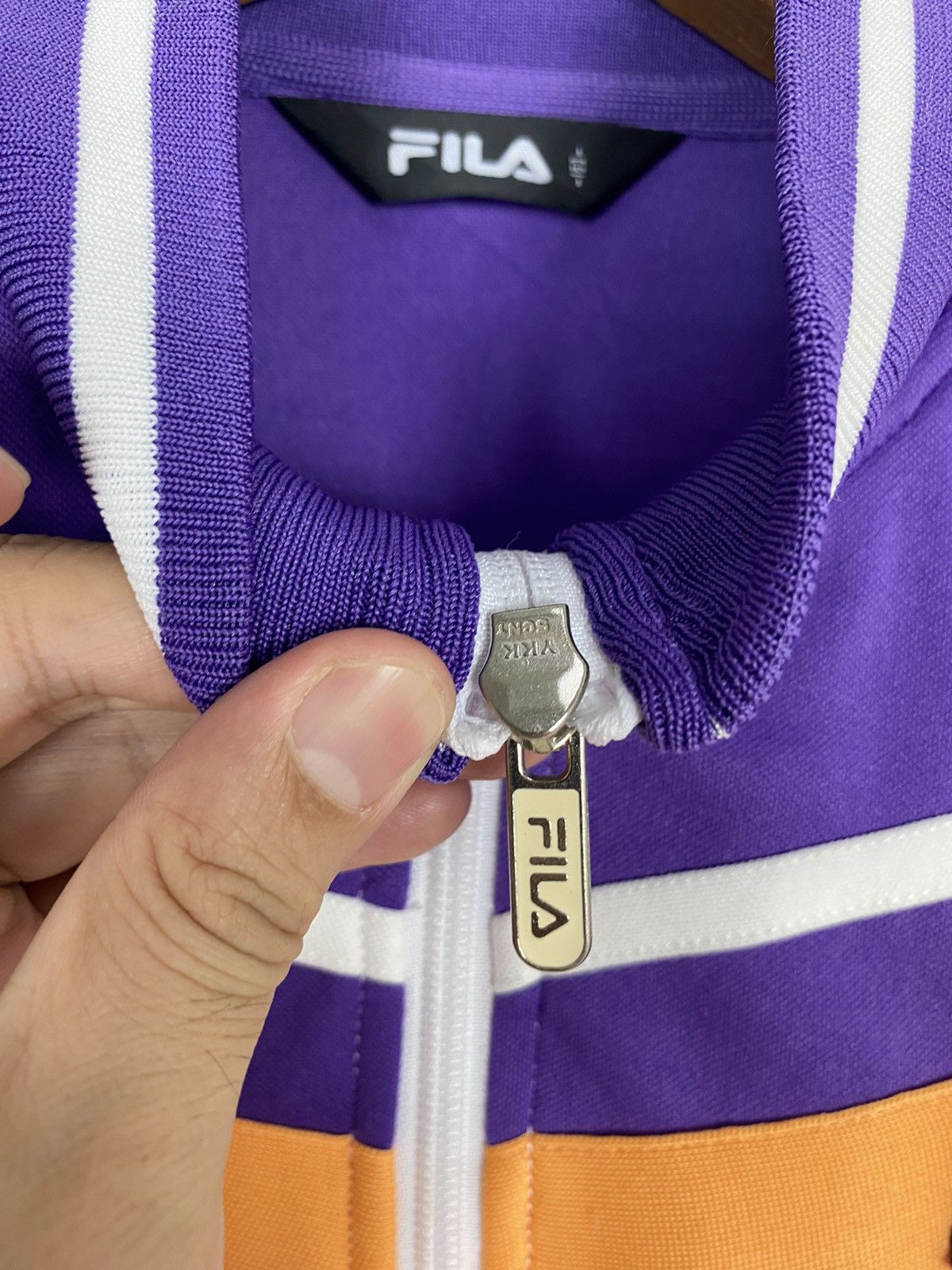 Fila Rare‼️ Fila Biella Italia Zipper Sweater Size S / US 4 / IT 40 - 6 Thumbnail