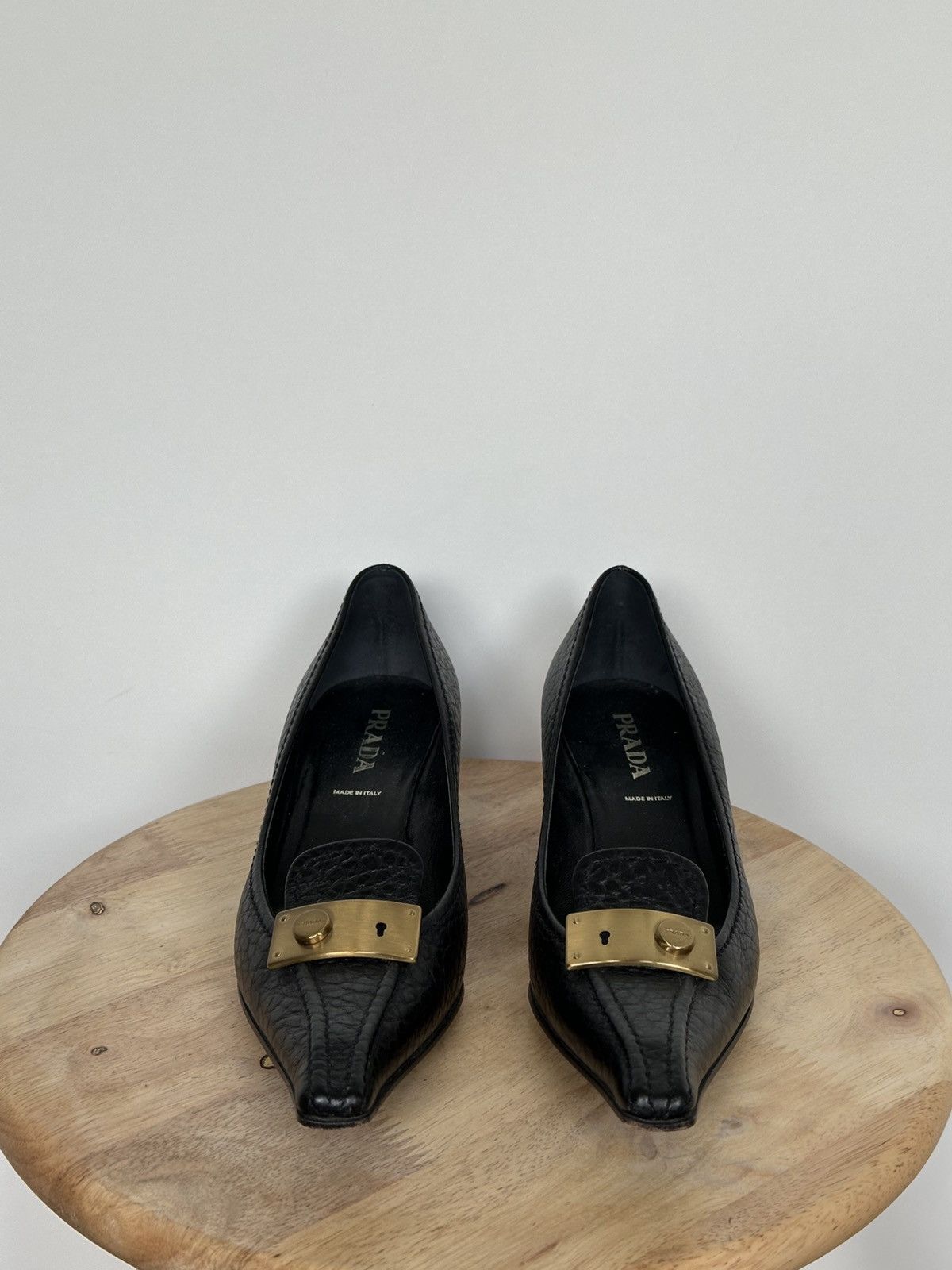Designer × Prada Prada leather pumps heels Size US 6.5 / IT 36.5 - 2 Thumbnail