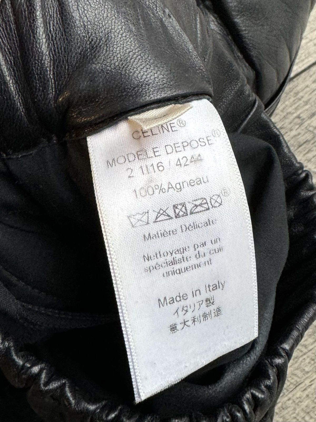 Celine Celine Black Lamb Leather Pants - Size 40 Size US 31 - 7 Thumbnail