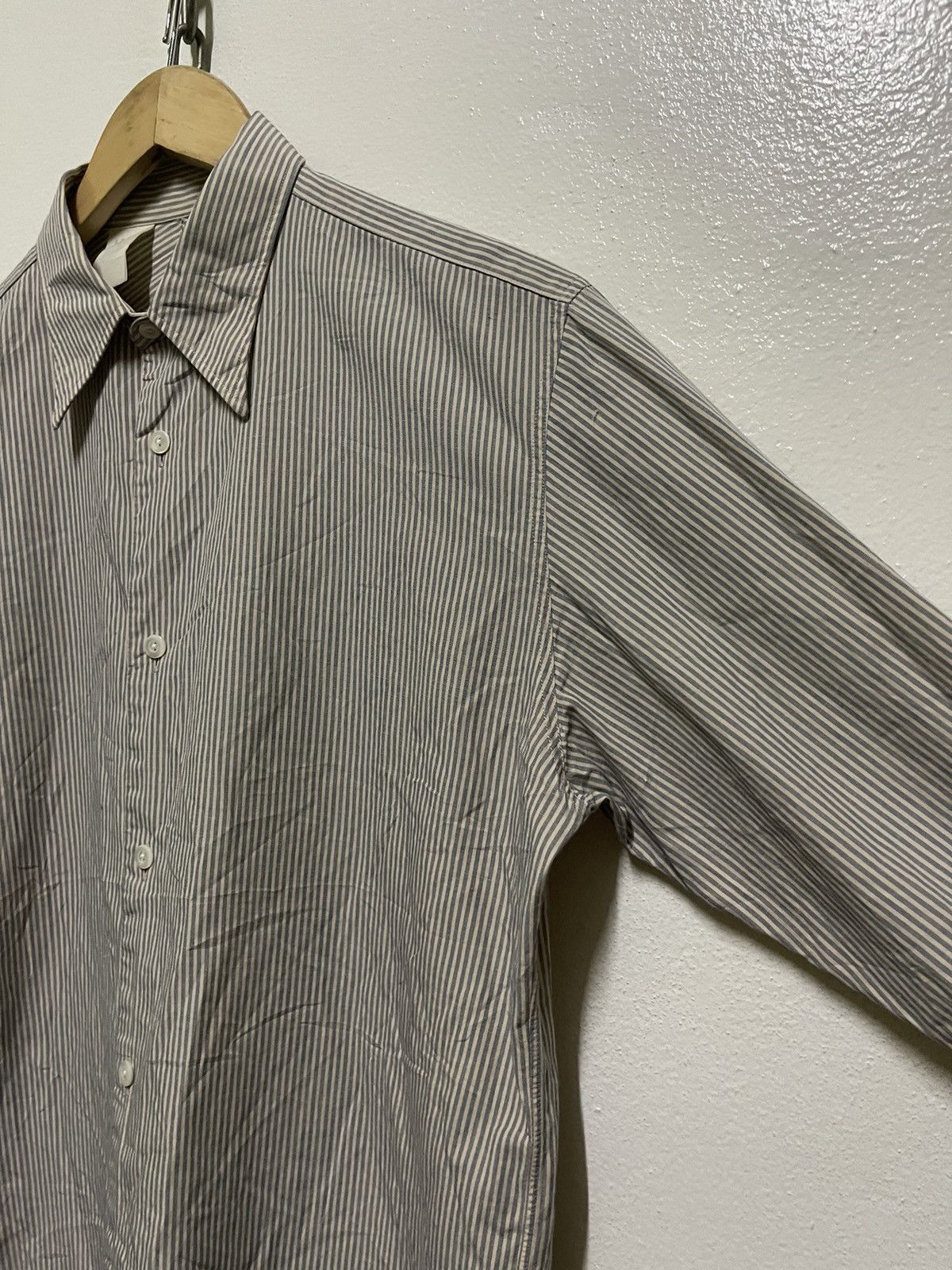 Japanese Brand × N.Hoolywood N.Hoolywood Long Sleeve Shirt Striped Size US M / EU 48-50 / 2 - 4 Thumbnail