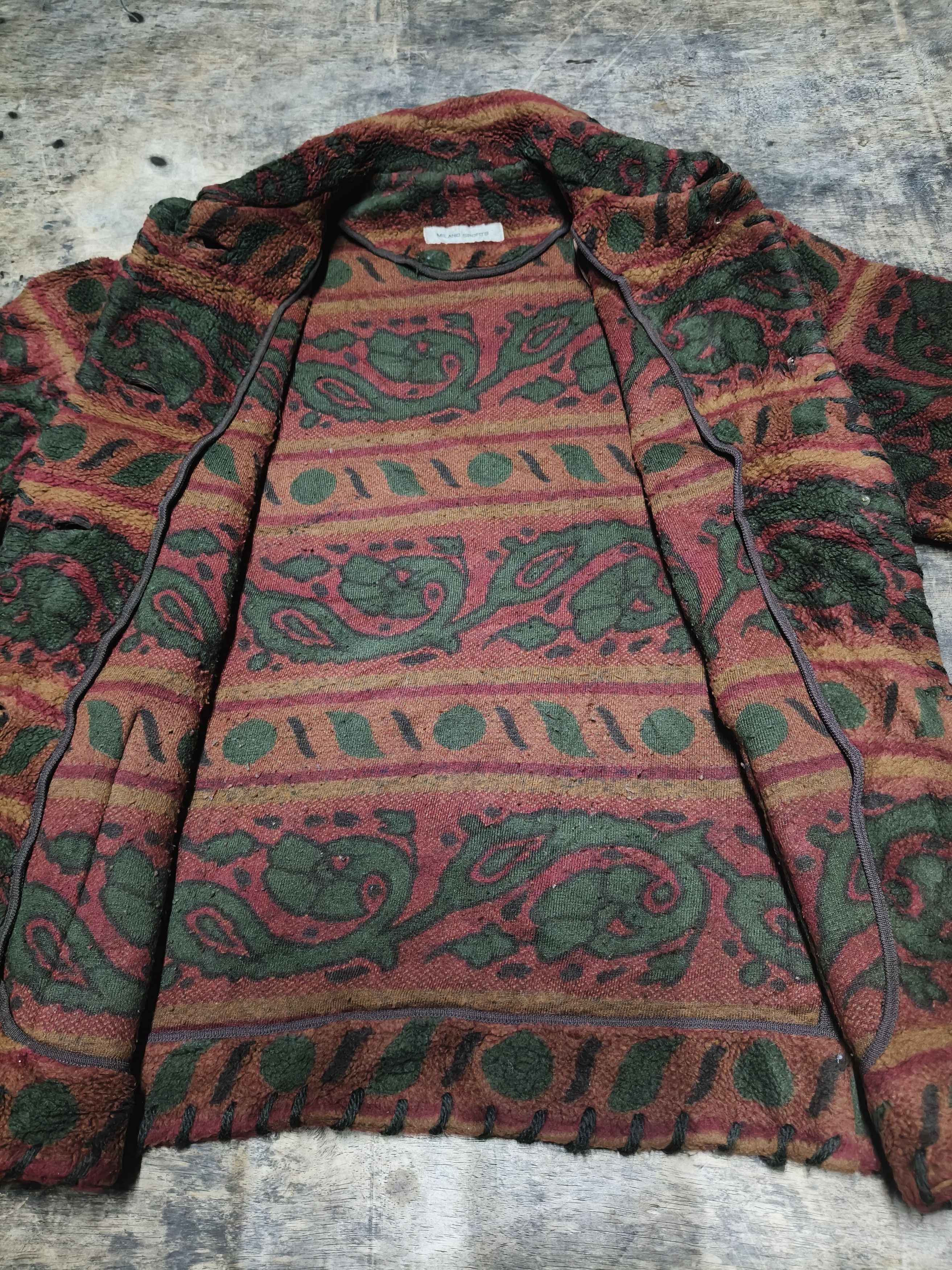 Vintage Vintage MILANO SPORT SHERPA JACKET Size US L / EU 52-54 / 3 - 8 Thumbnail