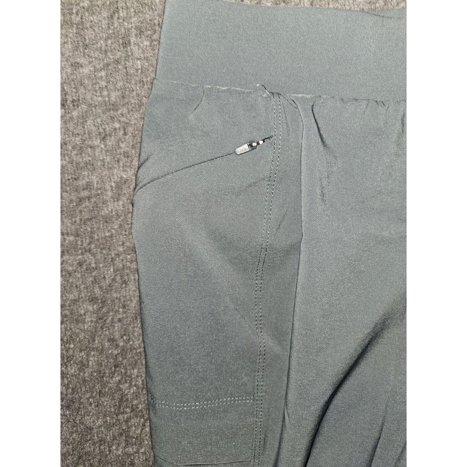 Eddie Bauer Eddie Bauer Pants Womens P2 Gray Ankle Hiking Slim Pull On Elastic Waist Stretch Size 26" / US 2 / IT 38 - 6 Thumbnail