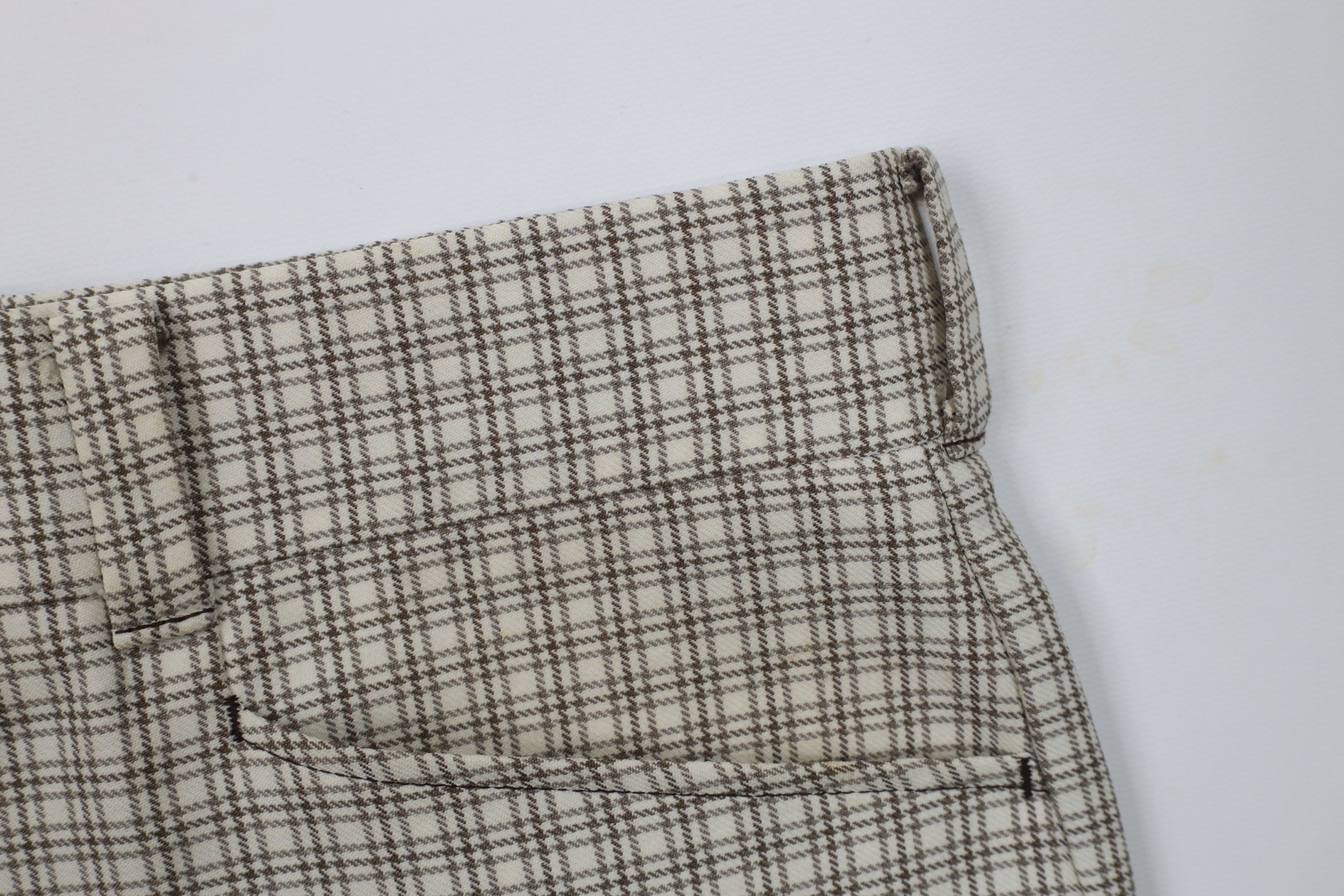 Vintage Vintage 70s Streetwear Bell Bottoms Chino Pants Plaid USA Size US 34 / EU 50 - 8 Thumbnail