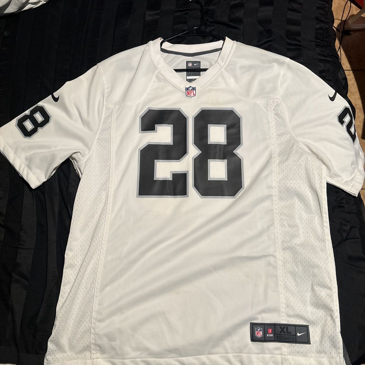 Nike Josh jacobs white and black jersey Size US XL / EU 56 / 4 - 1 Thumbnail