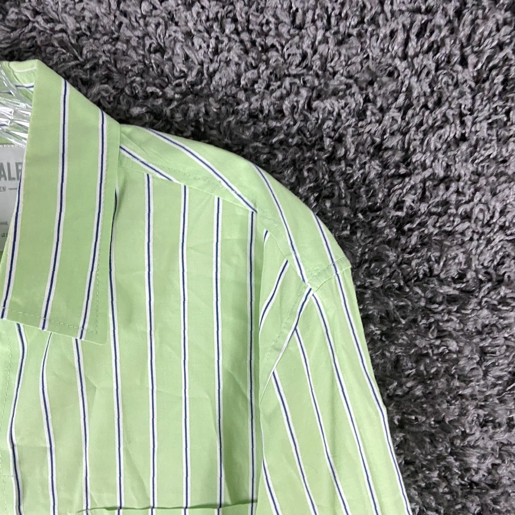 Aeropostale AeroPostale Button-Up Shirt Men M Green Striped Long Sleeve size M Size US M / EU 48-50 / 2 - 4 Thumbnail