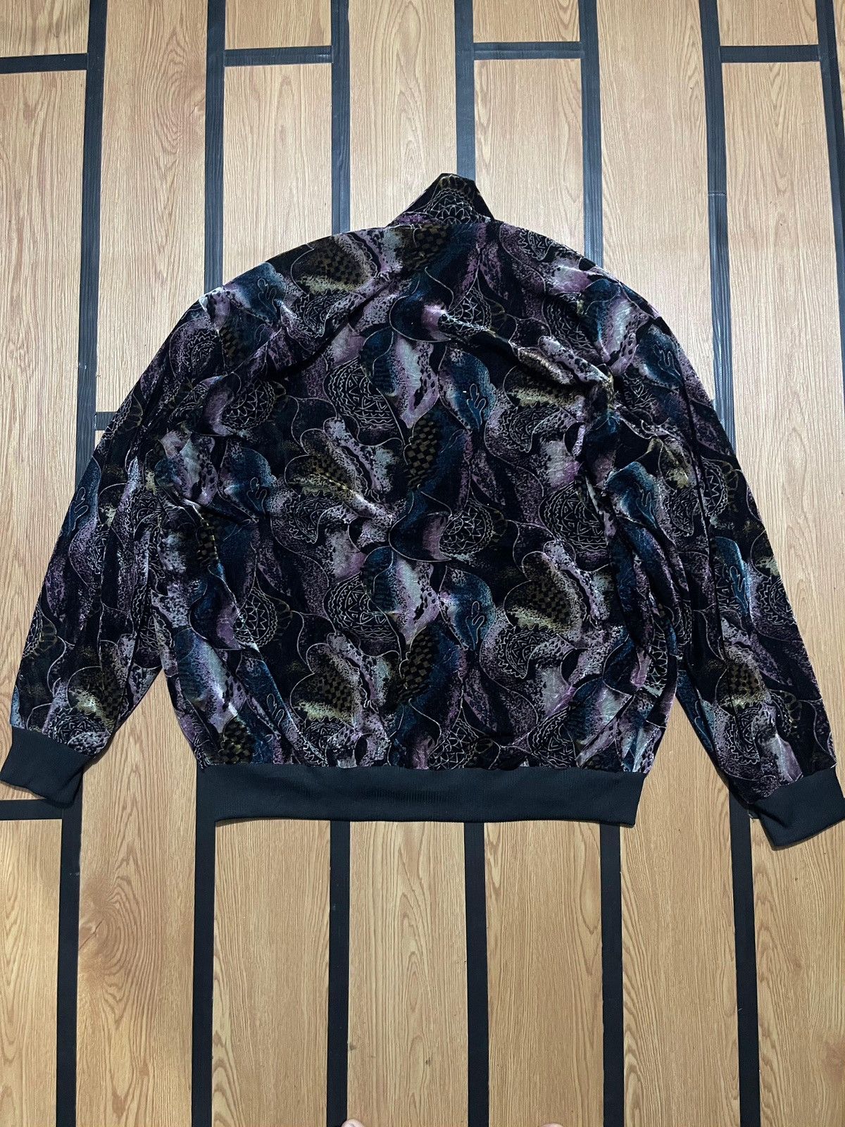 Japanese Brand × Le Grande Bleu (L.G.B.) vintage y2k Windy ziip bomber jacket velvet full print Size US XL / EU 56 / 4 - 2 Thumbnail