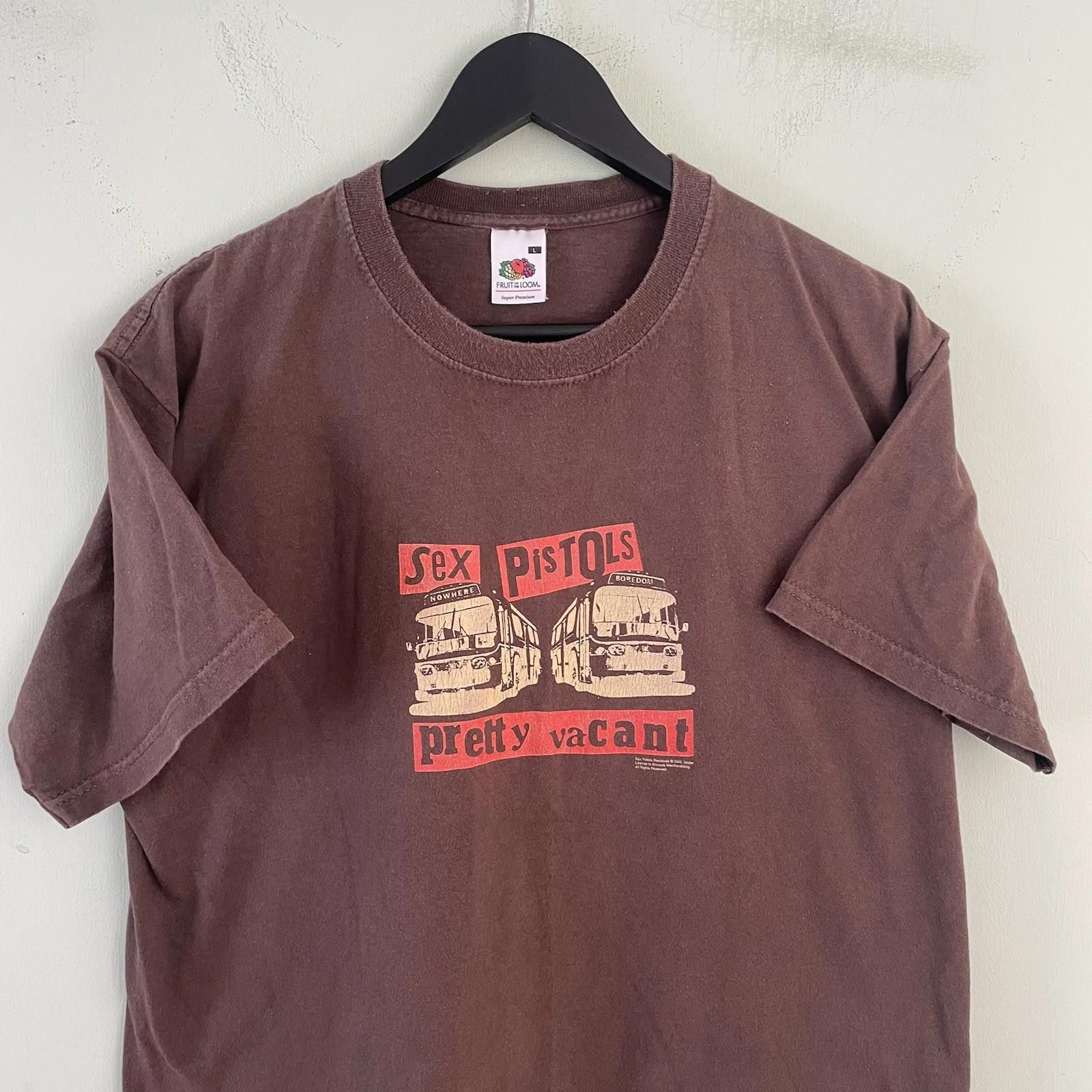 The Unbranded Brand Vintage 2005 Sex Pistols Pretty Vacant Brown T Shirt Large Size US L / EU 52-54 / 3 - 1 Thumbnail