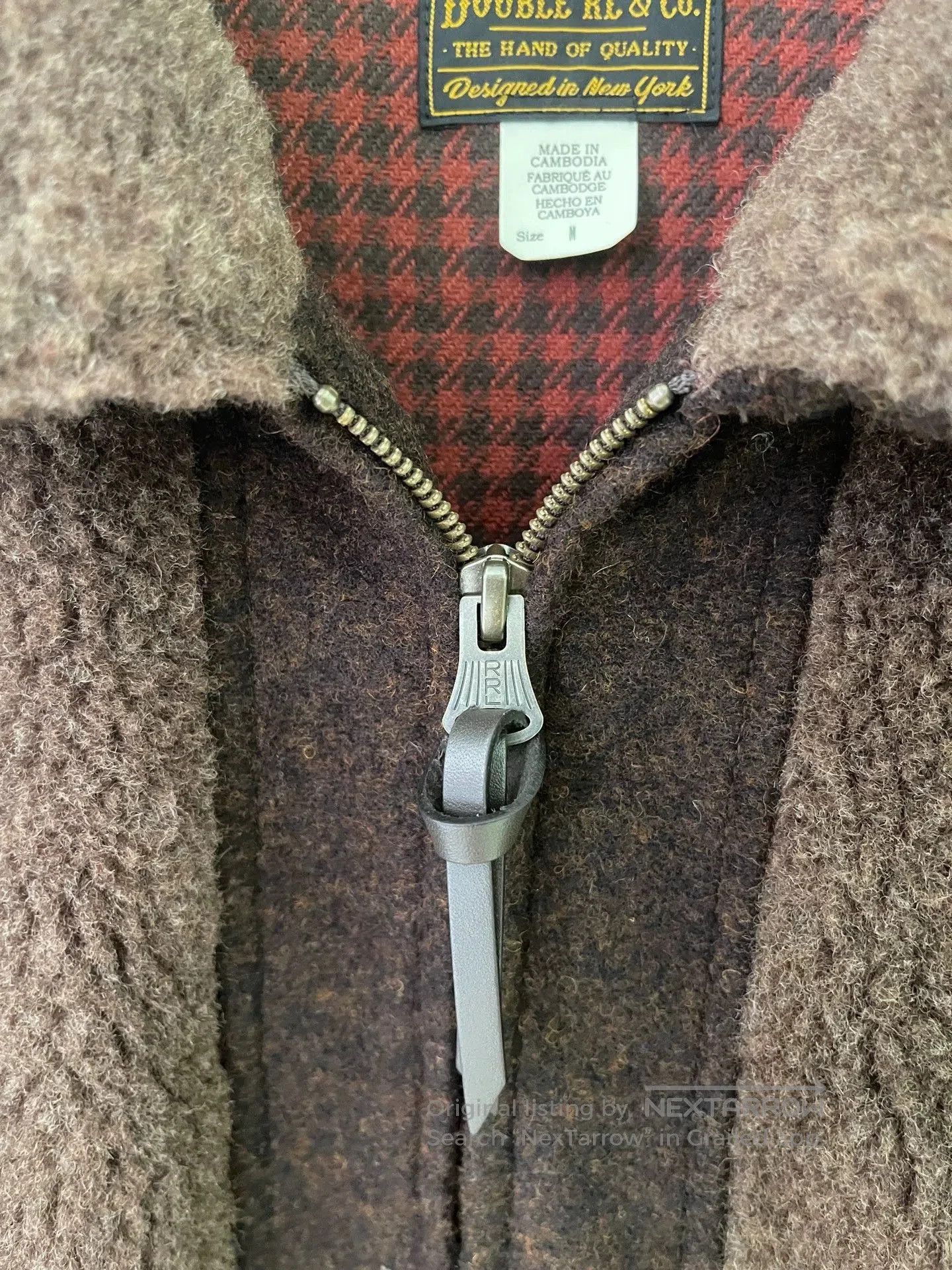 RRL Ralph Lauren DOUBLE RL Shearling Wool Blend Jacket. Size US M / EU 48-50 / 2 - 4 Thumbnail
