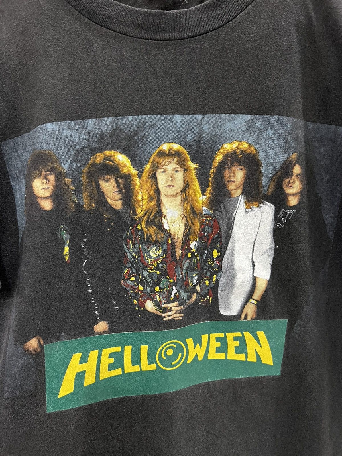 Band Tees × Vintage VINTAGE 80’s HELLOWEEN BAND T-SHIRT Size US M / EU 48-50 / 2 - 2 Thumbnail