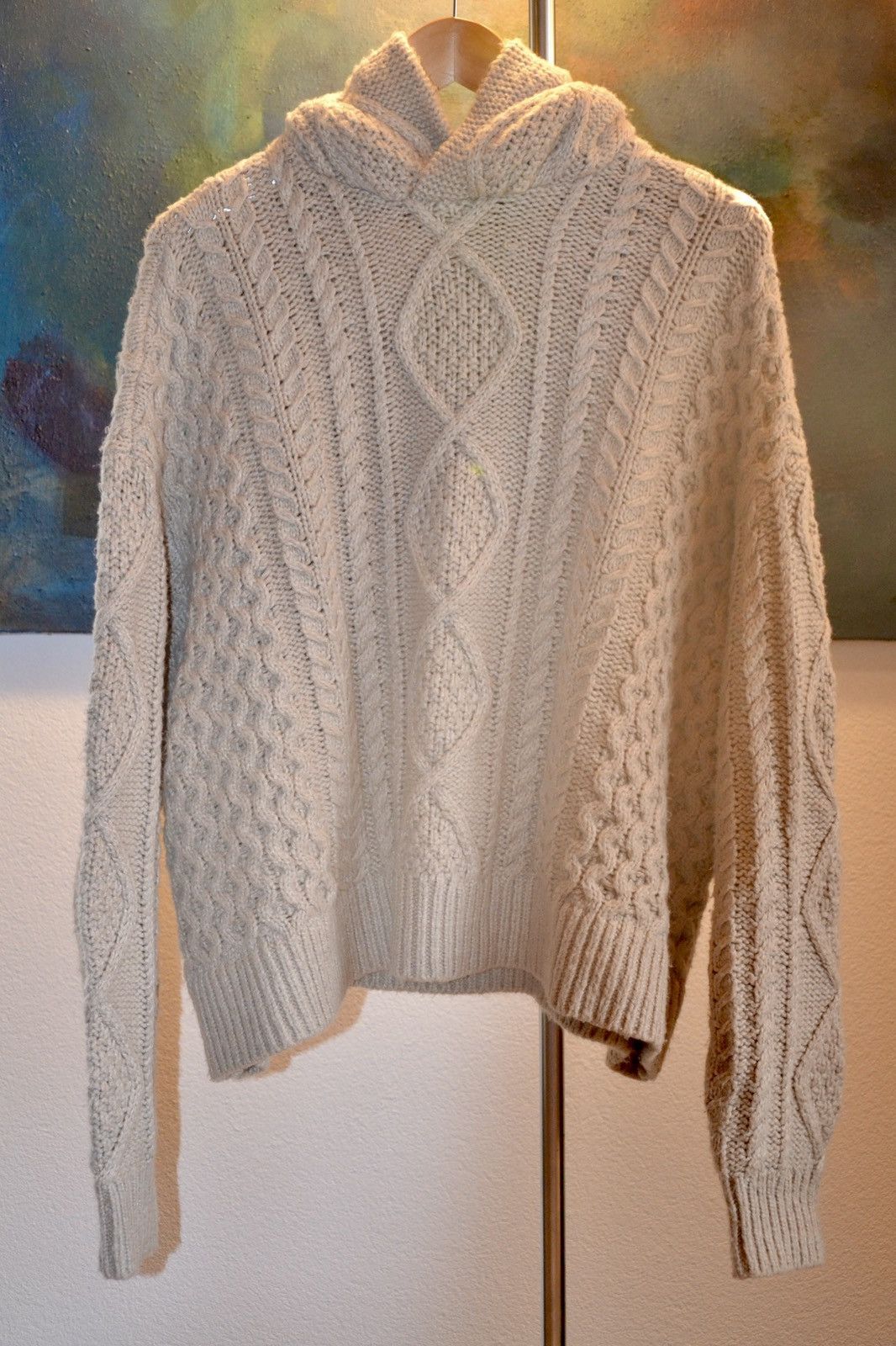 FEAR OF GOD ESSENTIALS Cable Knit Hoodie