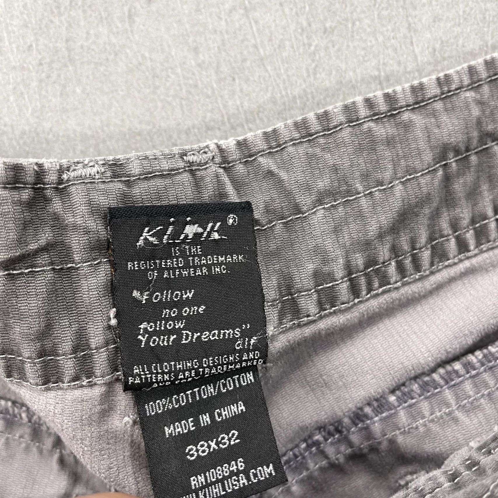 Logo 7 KUHL Outkast Pants Mens 38x32 Gray Workwear Vintage Logo Cotton Canvas Straight Chino Pants Mens Regular 38 32 Gray Logo Pockets Vintage? Size US 38 / EU 54 - 5 Thumbnail