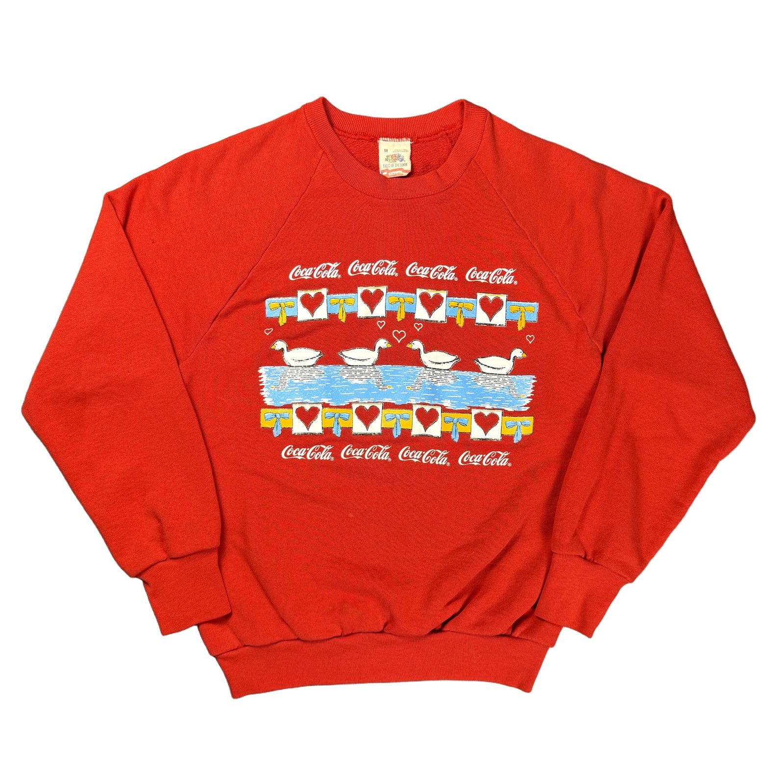 Fruit Of The Loom Fruit of the Loom Coca-Cola Red Graphic Sweatshirt M Size US M / EU 48-50 / 2 - 2 Thumbnail