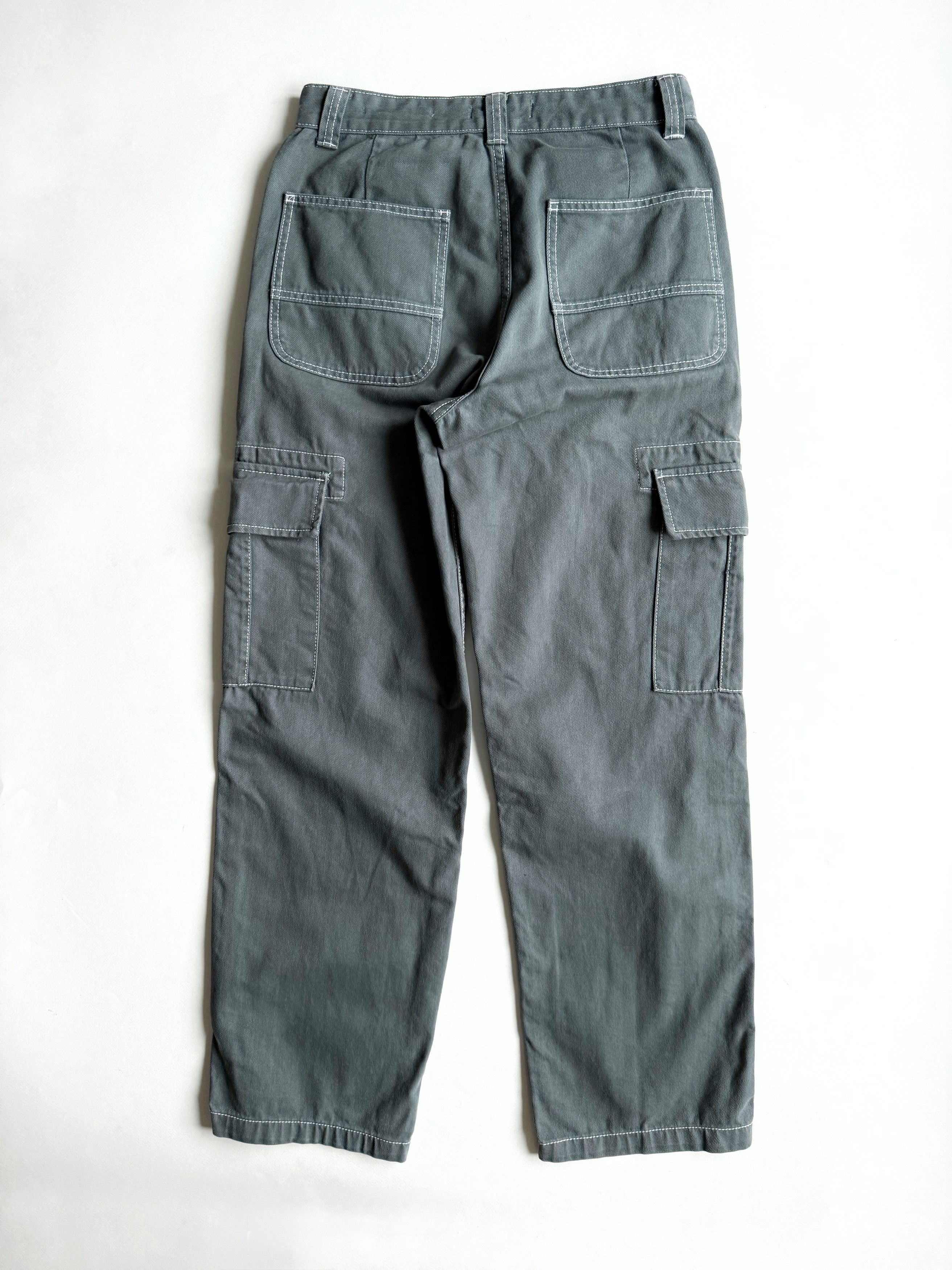 Bershka Men's Bershka Denim Wide Cargo Pants Sz30 Size US 30 / EU 46 - 2 Thumbnail